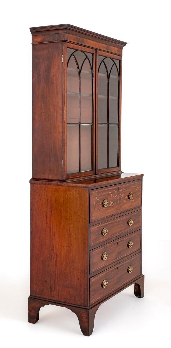 Georgian Mahogany Secretaire Bookcase (1 of 10) Georgian Mahogany Secretaire Bookcase (1 of 10)