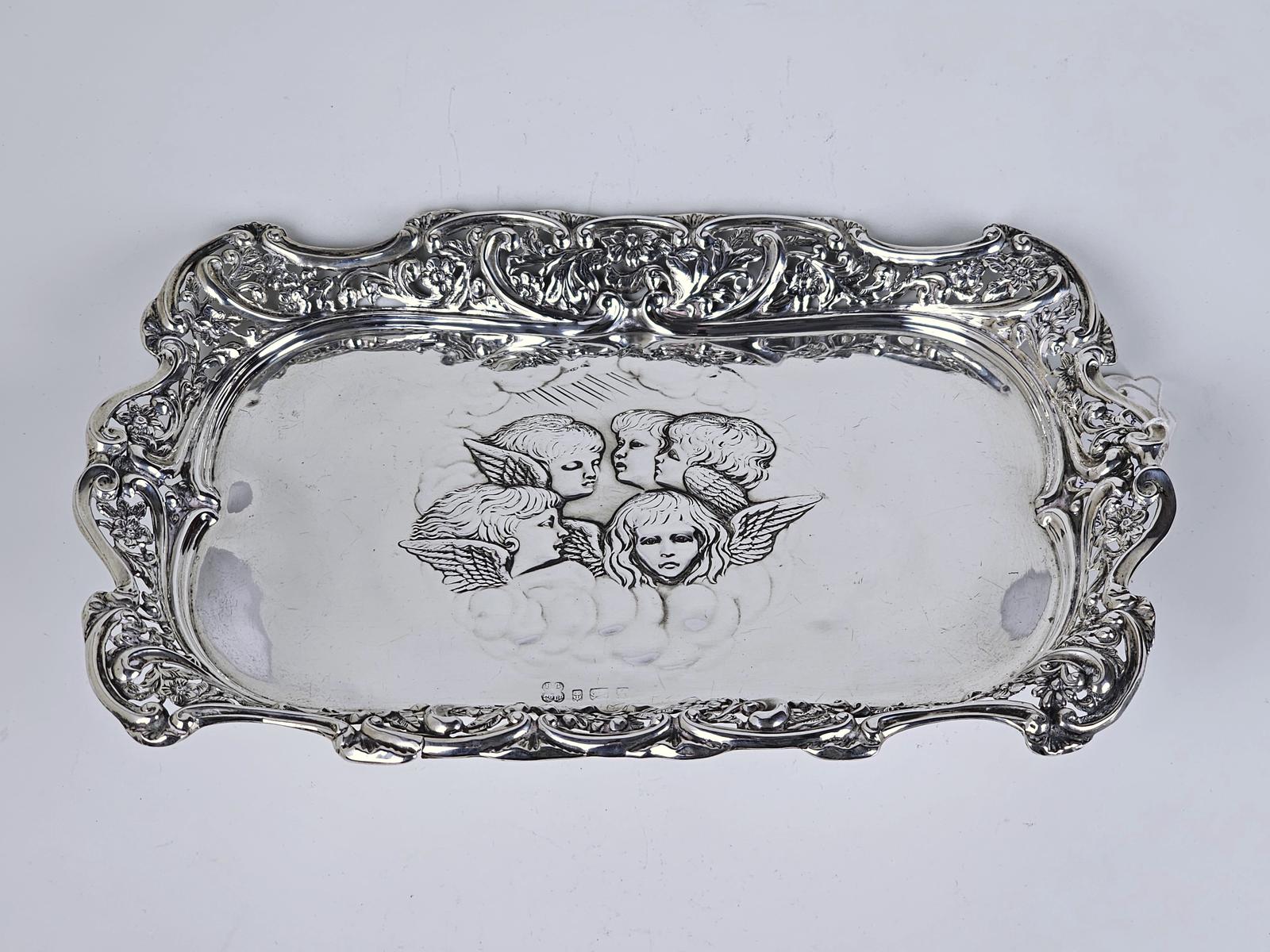 Silver Tray - Angel Heads - Sir Joshua Reynolds (1 of 12)