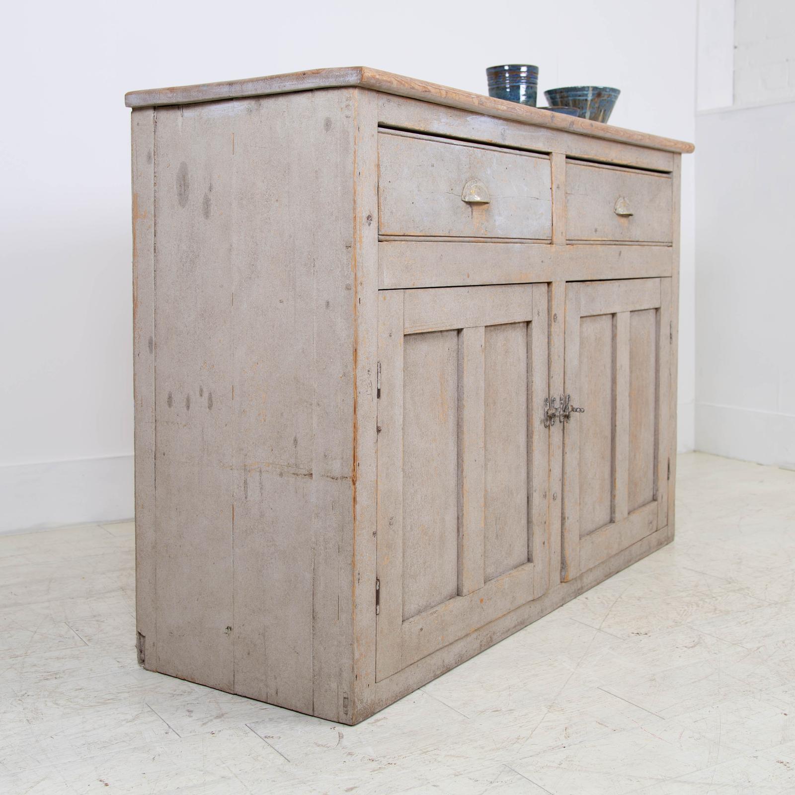 Early 20th Century Kitchen Cupboard with Drawers Original Paint (1 of 14) Early 20th Century Kitchen Cupboard with Drawers Original Paint (1 of 14)