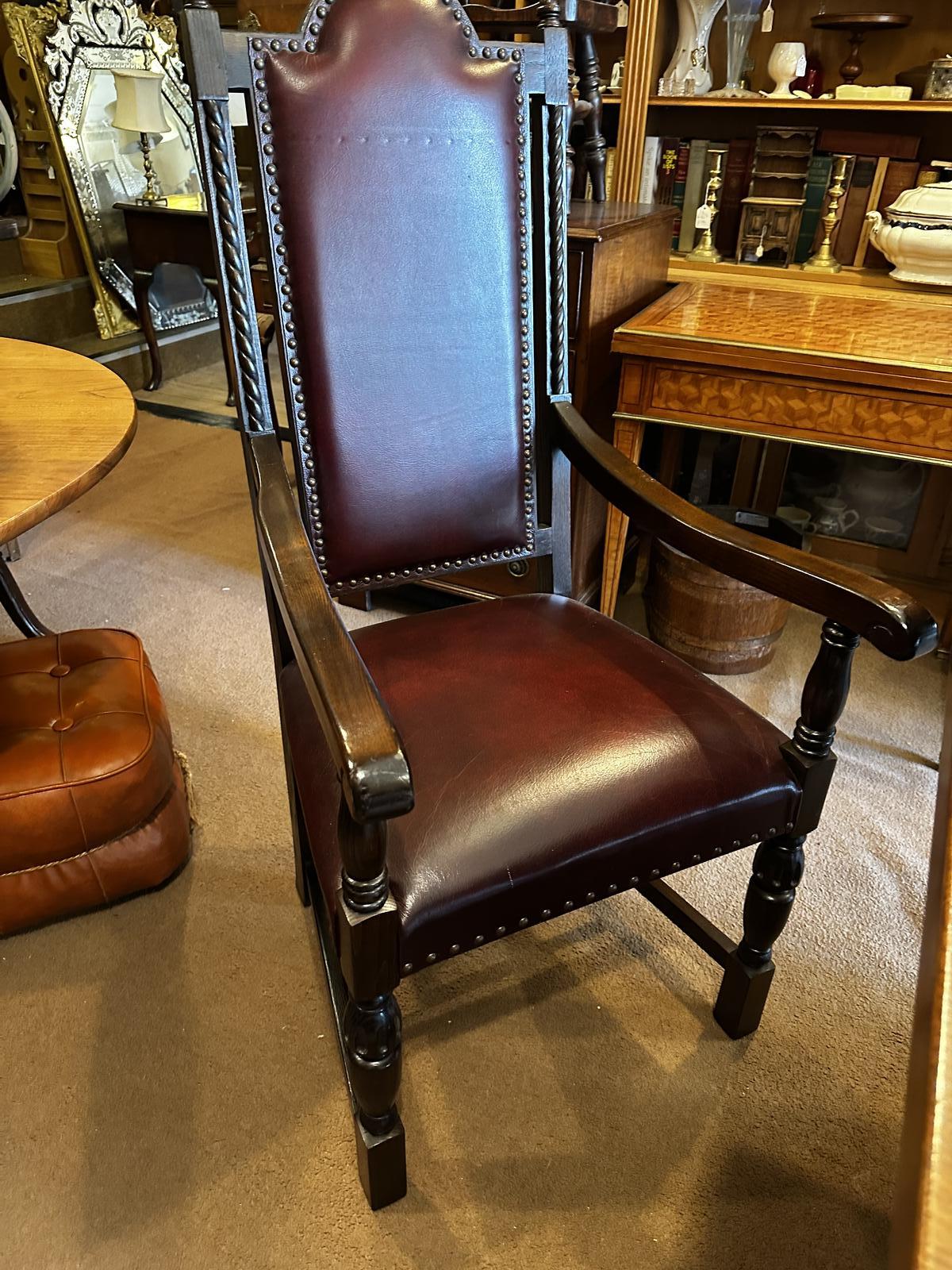 Nice Set of Six Leather Upholstered Chars (1 of 8) Nice Set of Six Leather Upholstered Chars (1 of 8)