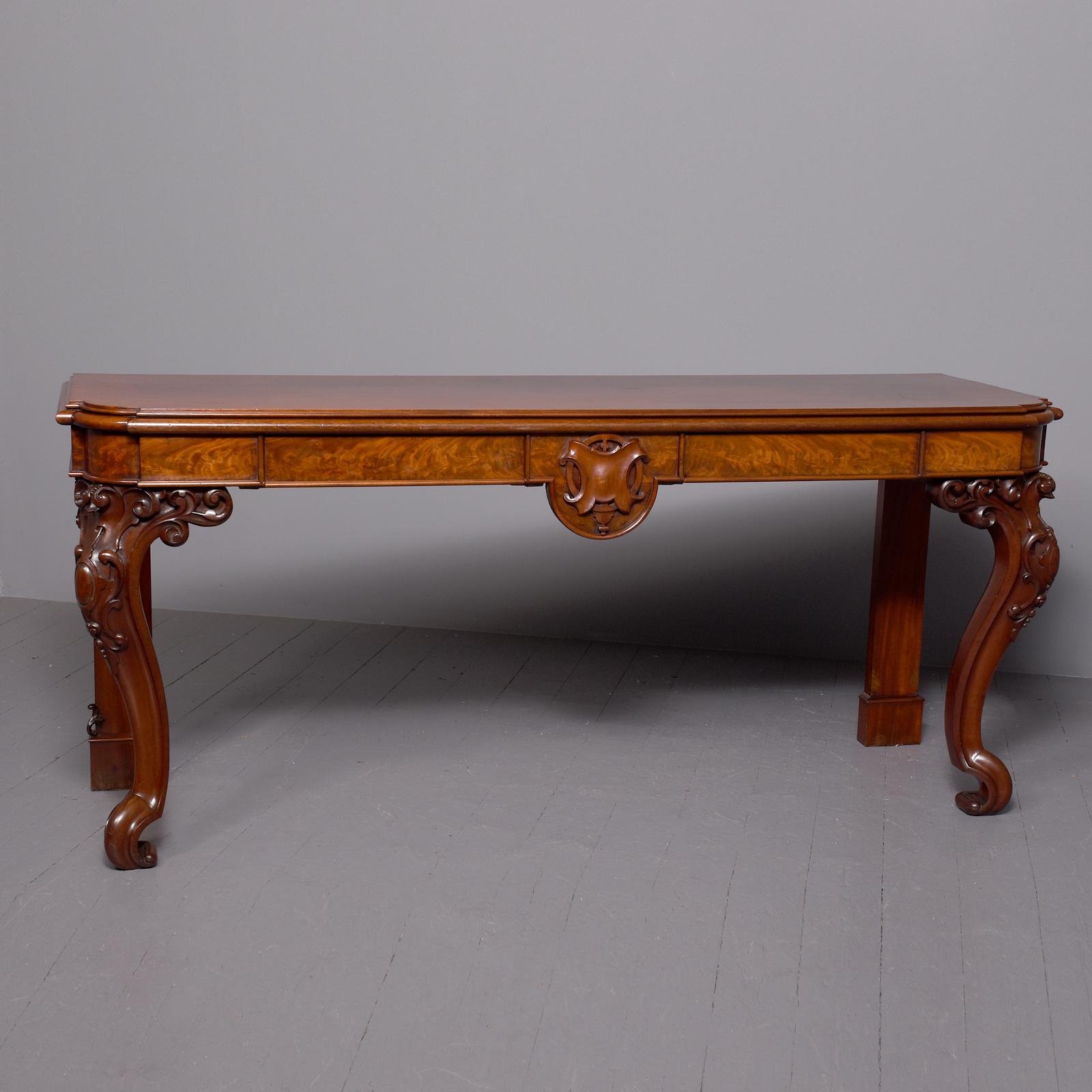 Magnificent Large George IV Carved Mahogany Hall or Serving Table (1 of 9)