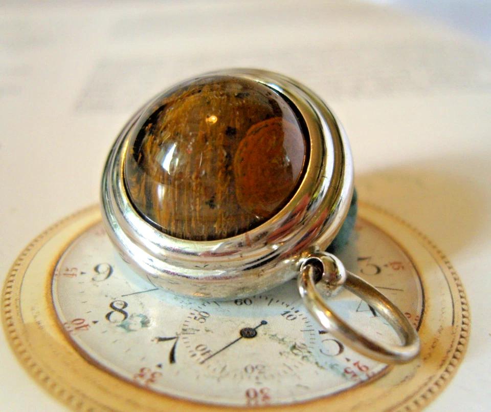 Pocket Watch Chain Fob Big Spinner 1960s Tigers Eye Vintage Fob (1 of 10) Pocket Watch Chain Fob Big Spinner 1960s Tigers Eye Vintage Fob (1 of 10)