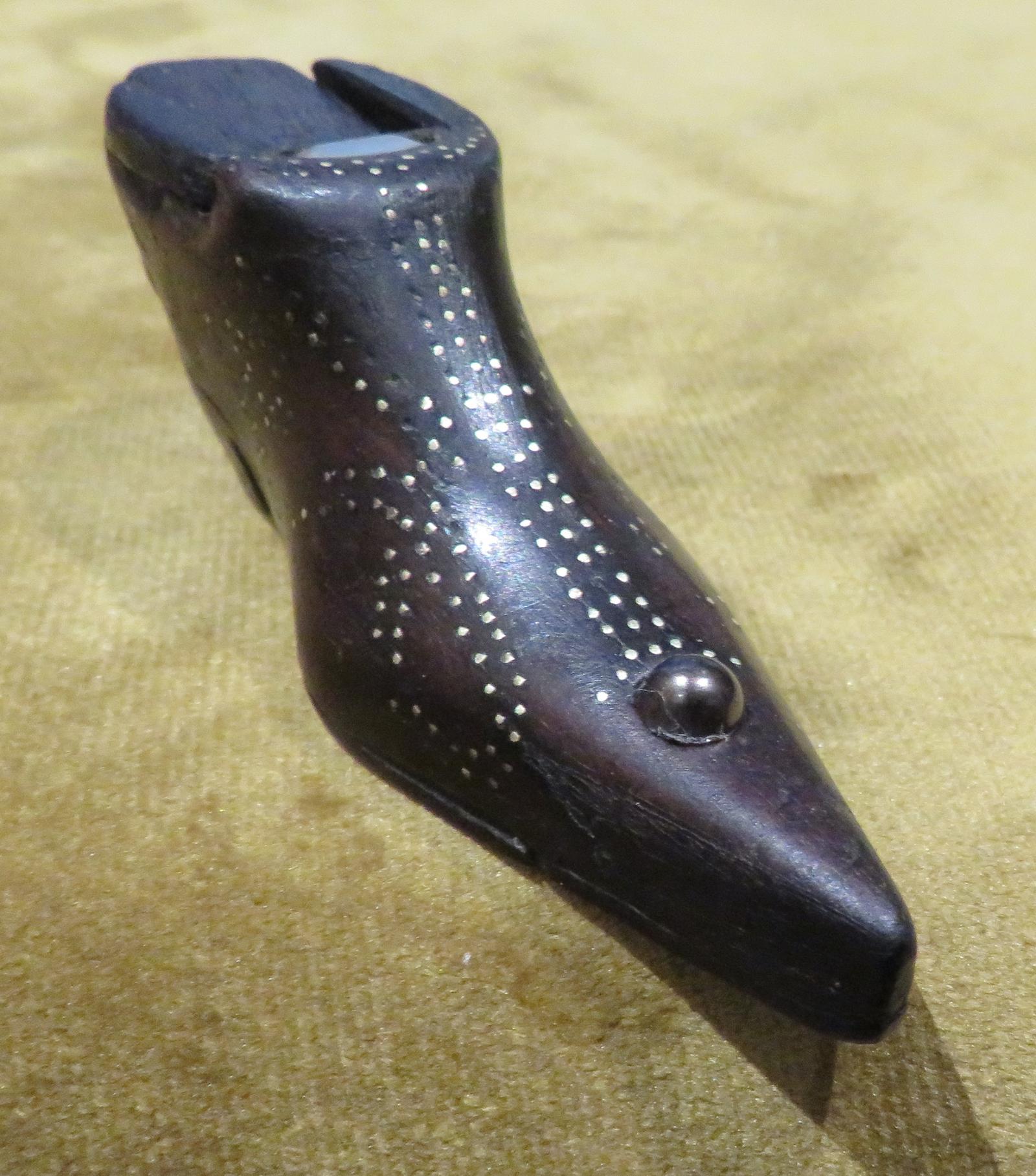 Mahogany Georgean Snuff Shoe Pique Work (1 of 4)