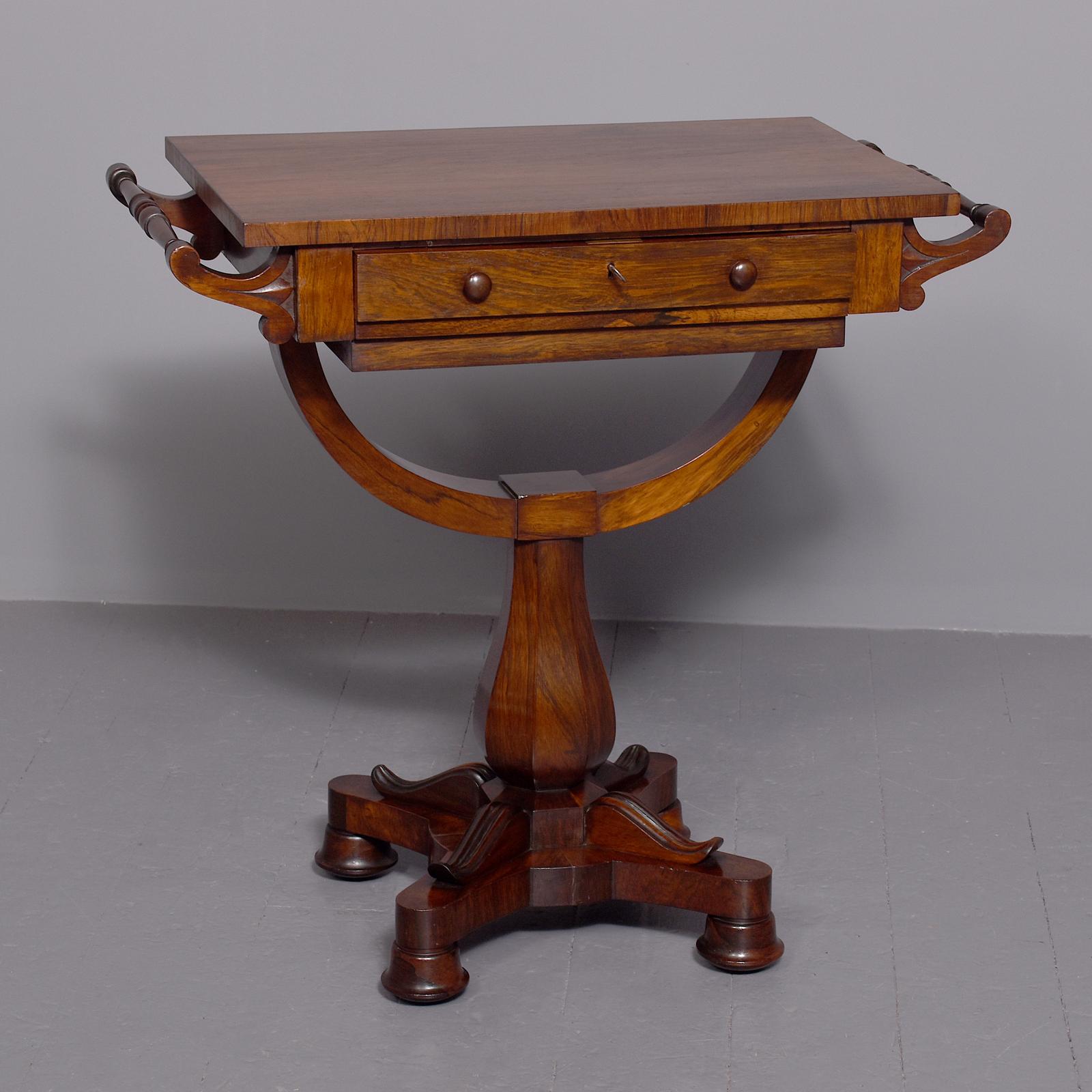 Regency Rosewood Freestanding Side Table / Lamp Table (1 of 9) Regency Rosewood Freestanding Side Table / Lamp Table (1 of 9)