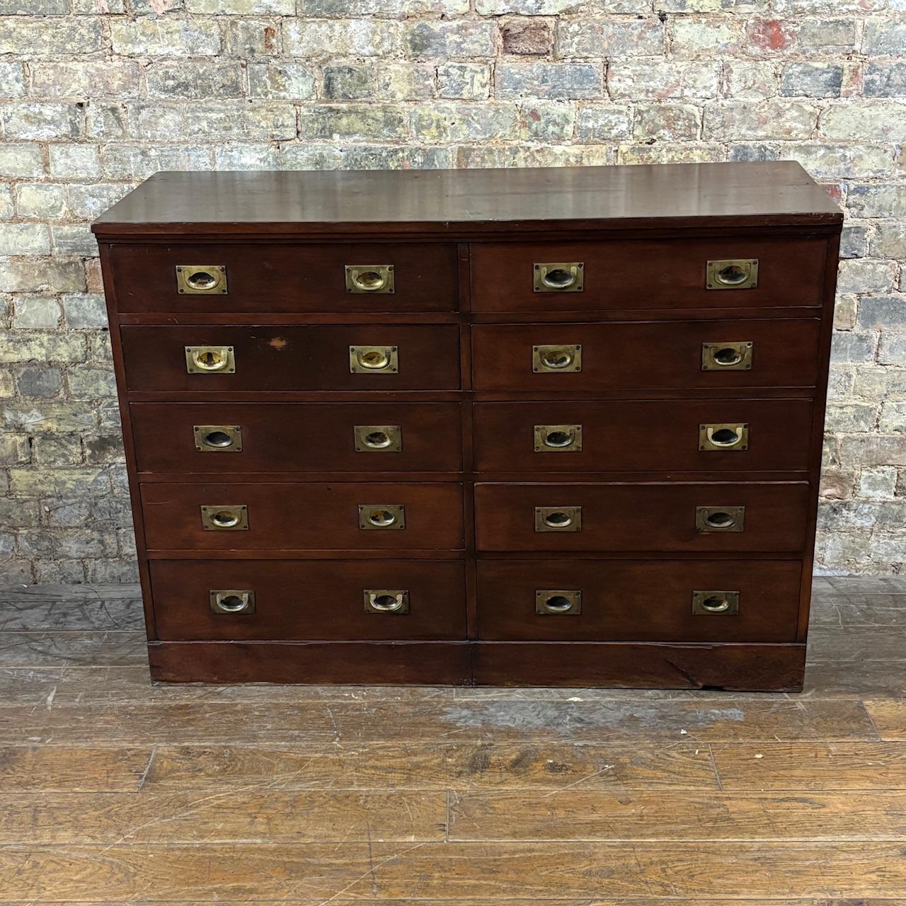 1920s Mahogany Workshop Bank of Drawers (1 of 7)