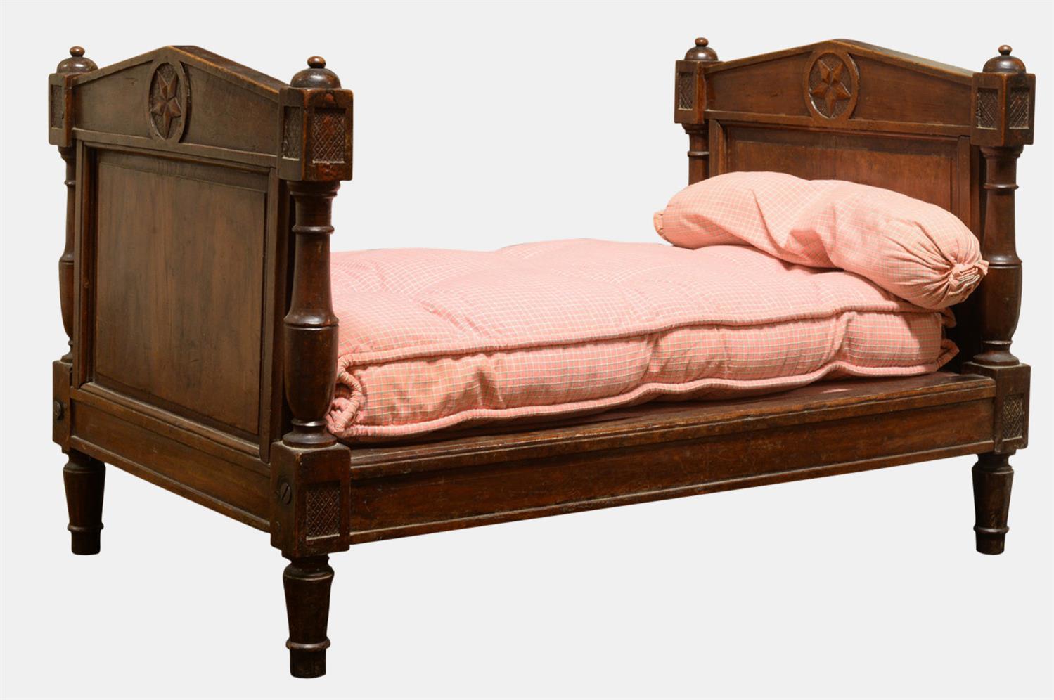 French 19th Century Directoire Miniature Bed (1 of 1) French 19th Century Directoire Miniature Bed (1 of 1)