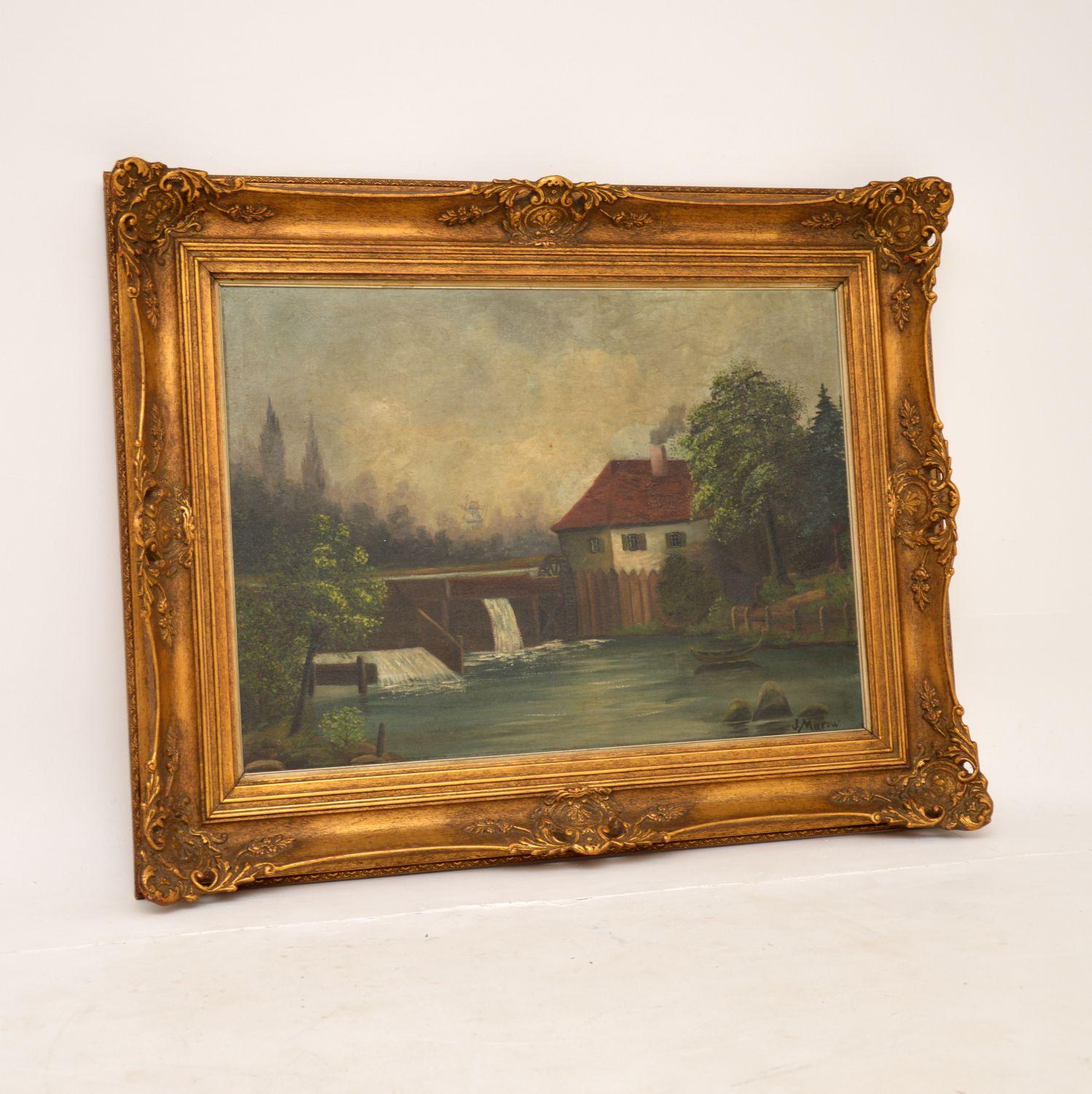 Antique Landscape Oil Painting (1 of 10)