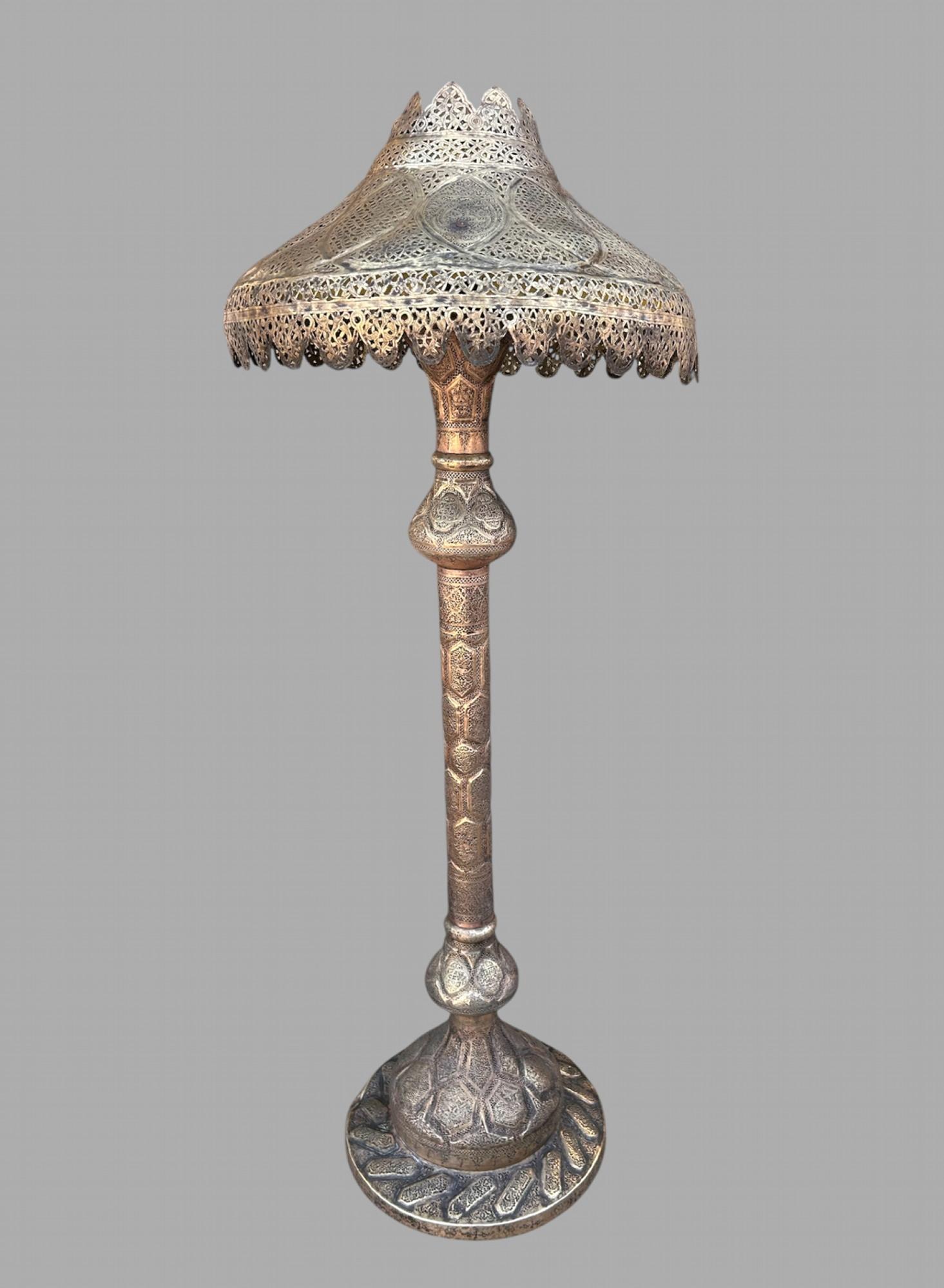 Middle Eastern Moorish Large Syrian Floor Lamp (1 of 9)