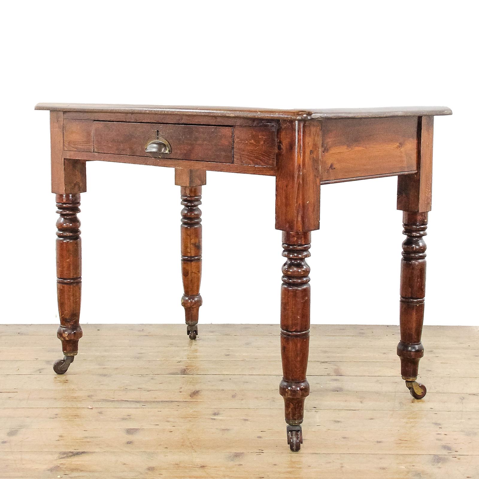 Antique Stained Pine Side Table (1 of 9) Antique Stained Pine Side Table (1 of 9)