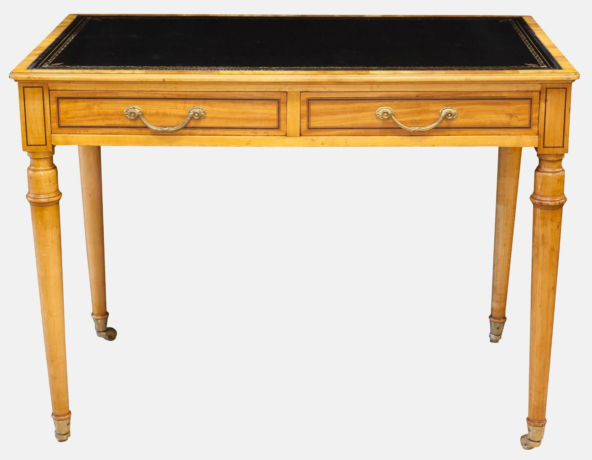 Satinwood Ladies Writing Table (1 of 1) Satinwood Ladies Writing Table (1 of 1)