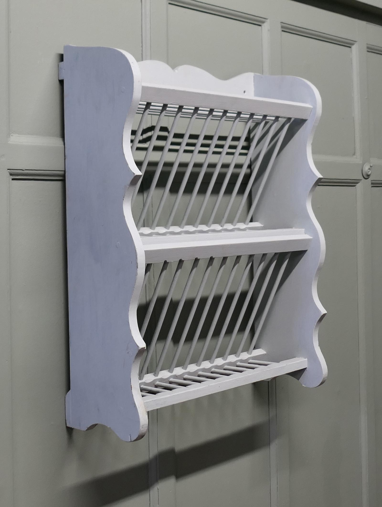 Painted Wall Hanging Pine Cottage Plate Rack (1 of 6) Painted Wall Hanging Pine Cottage Plate Rack (1 of 6)