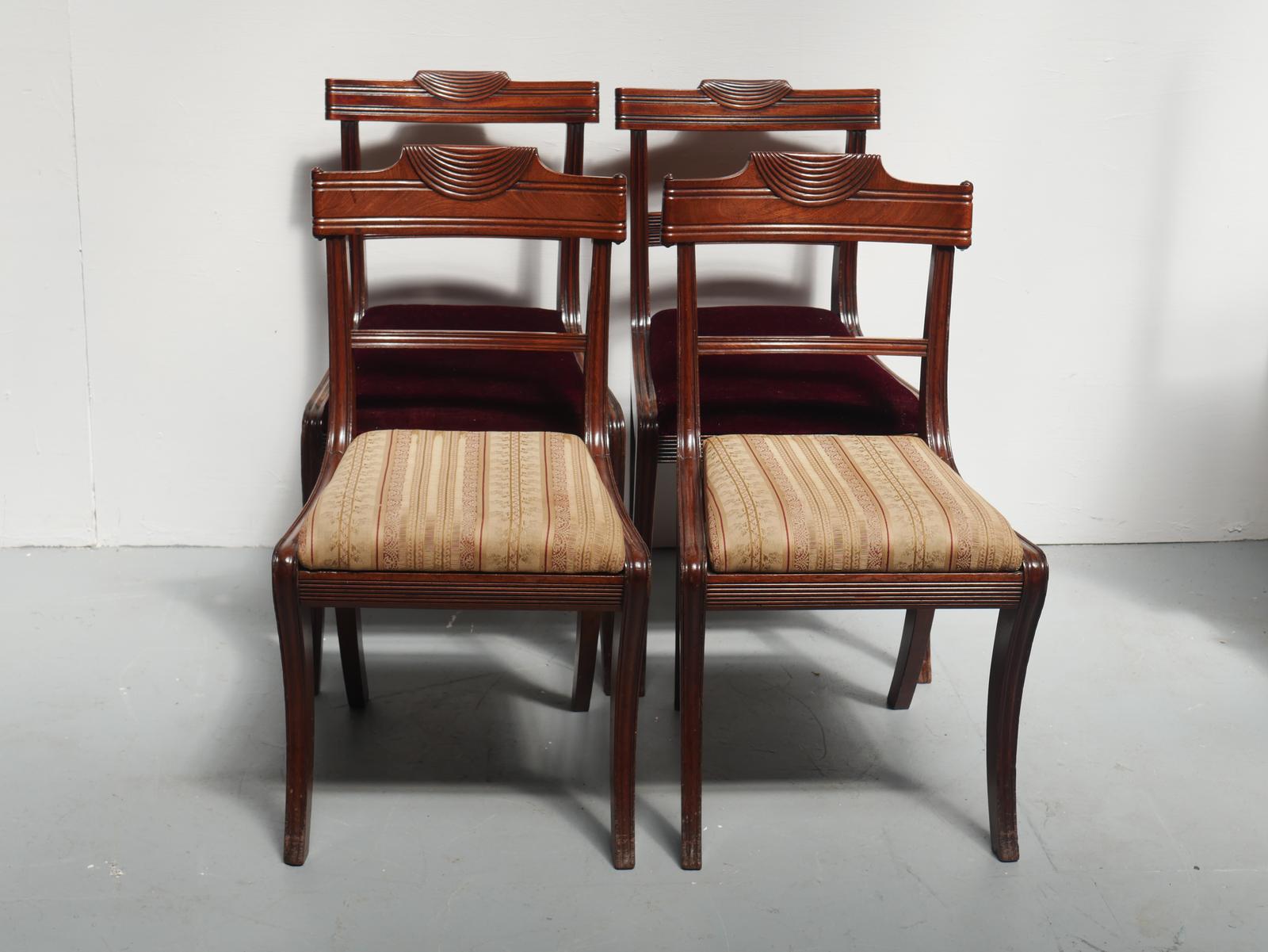 4 Matched Regency Chairs (1 of 8) 4 Matched Regency Chairs (1 of 8)