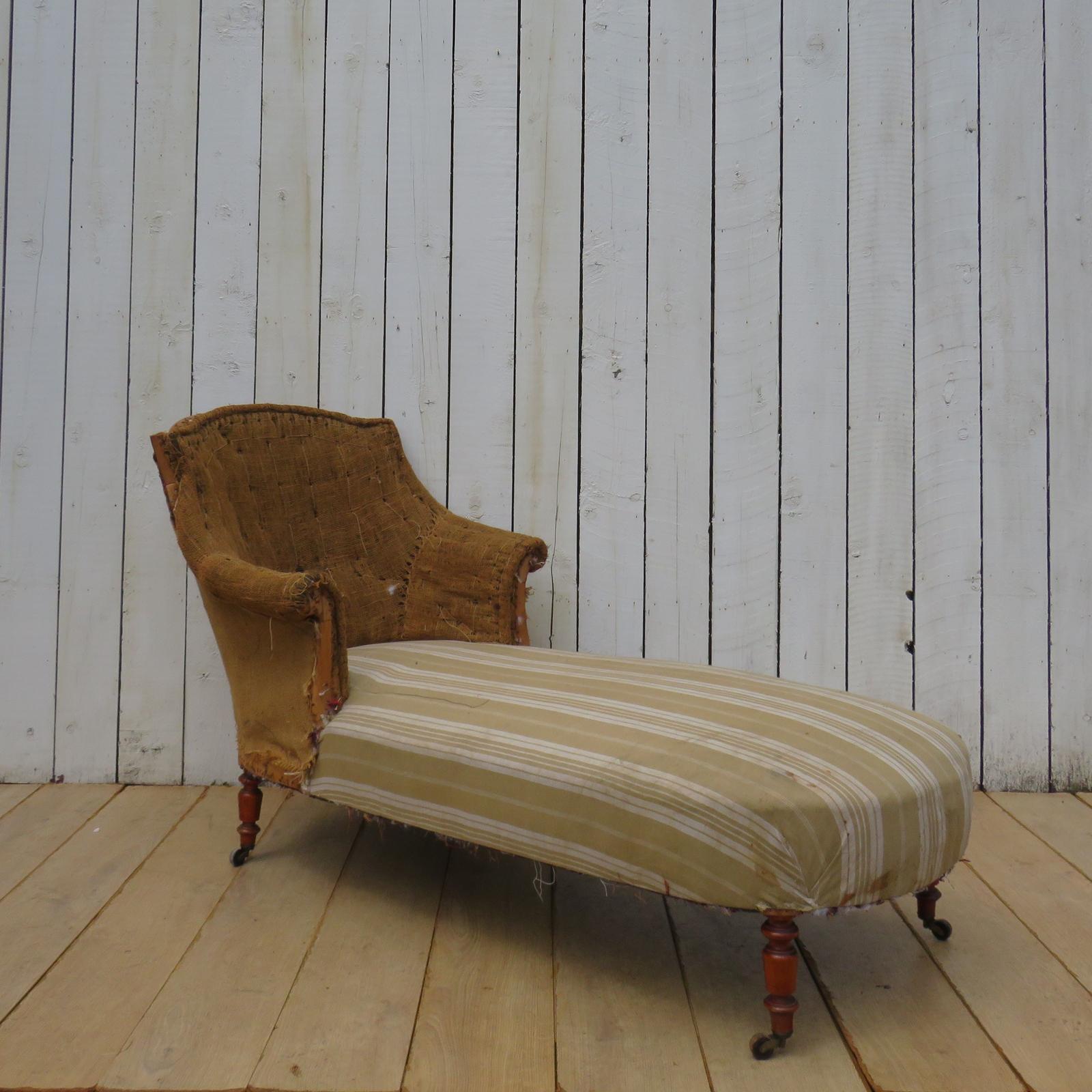 Antique Napoleon III Daybed Chaise Longue (1 of 8) Antique Napoleon III Daybed Chaise Longue (1 of 8)