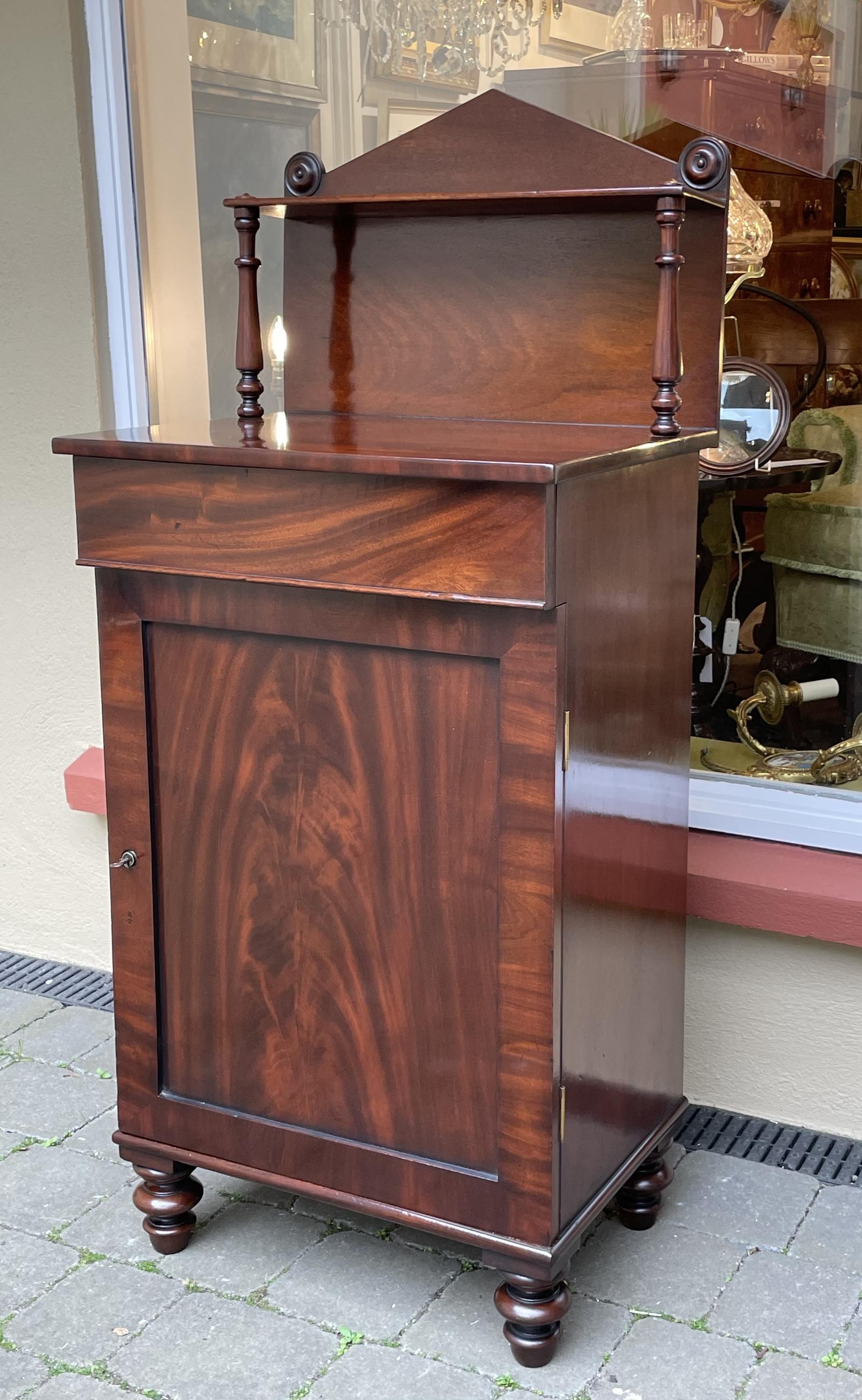 Diminutive Early Victorian Mahogany Chiffonier Sideboard (1 of 8)
