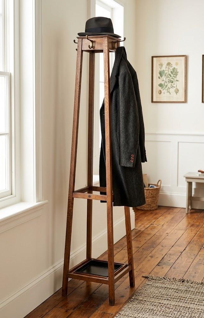 Astrola Solid Oak Arts & Crafts Coat Stand Hall Stand (1 of 16) Astrola Solid Oak Arts & Crafts Coat Stand Hall Stand (1 of 16)