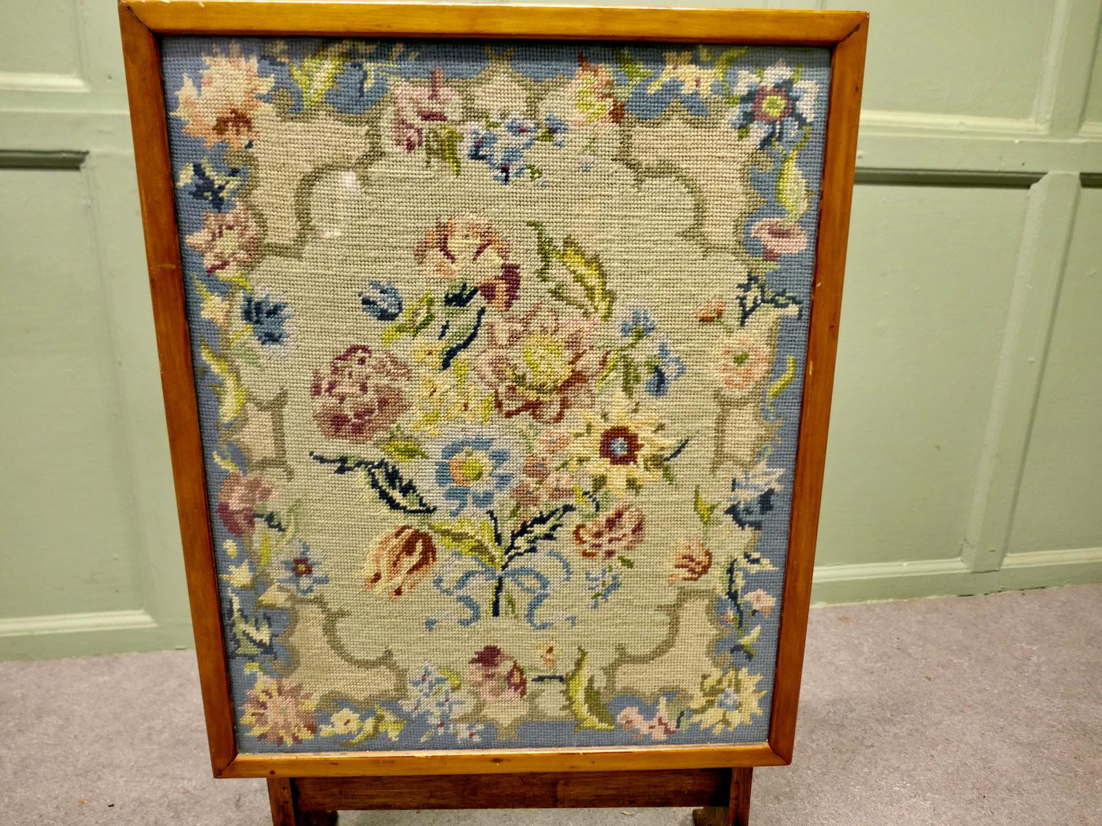 Metamorphic Embroidered Fire Screen Occasional Table (1 of 7) Metamorphic Embroidered Fire Screen Occasional Table (1 of 7)