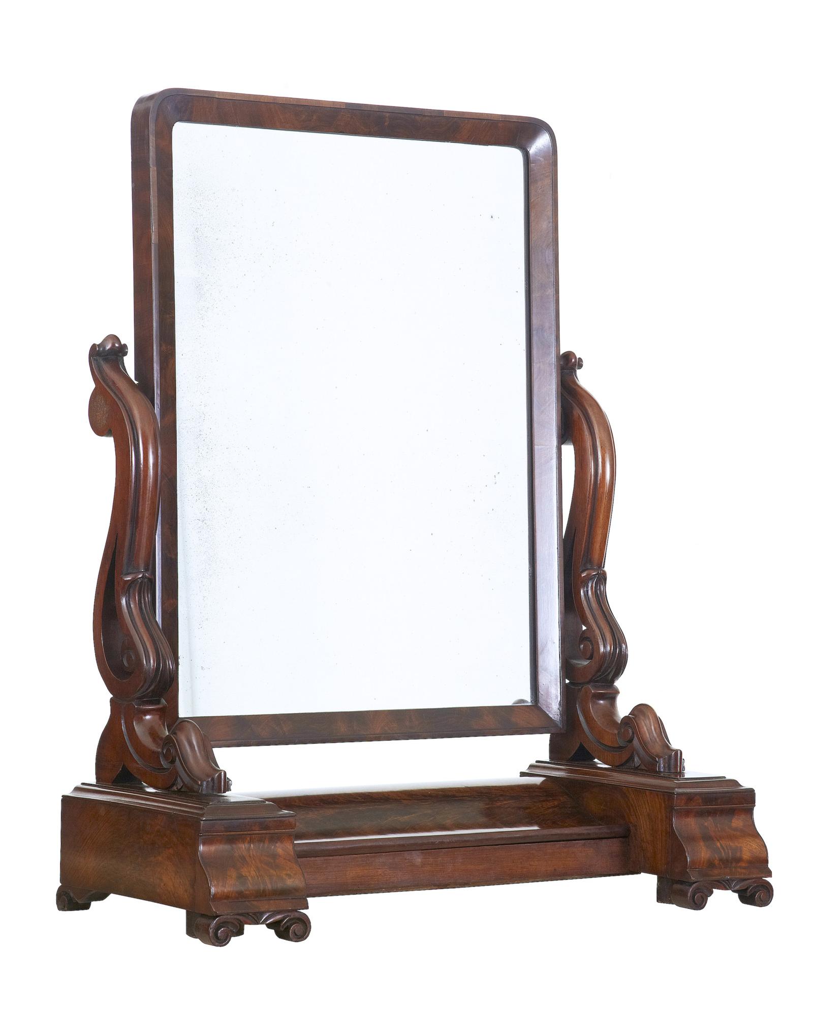 19th Century Early Victorian Mahogany Vanity Mirror (1 of 7) 19th Century Early Victorian Mahogany Vanity Mirror (1 of 7)