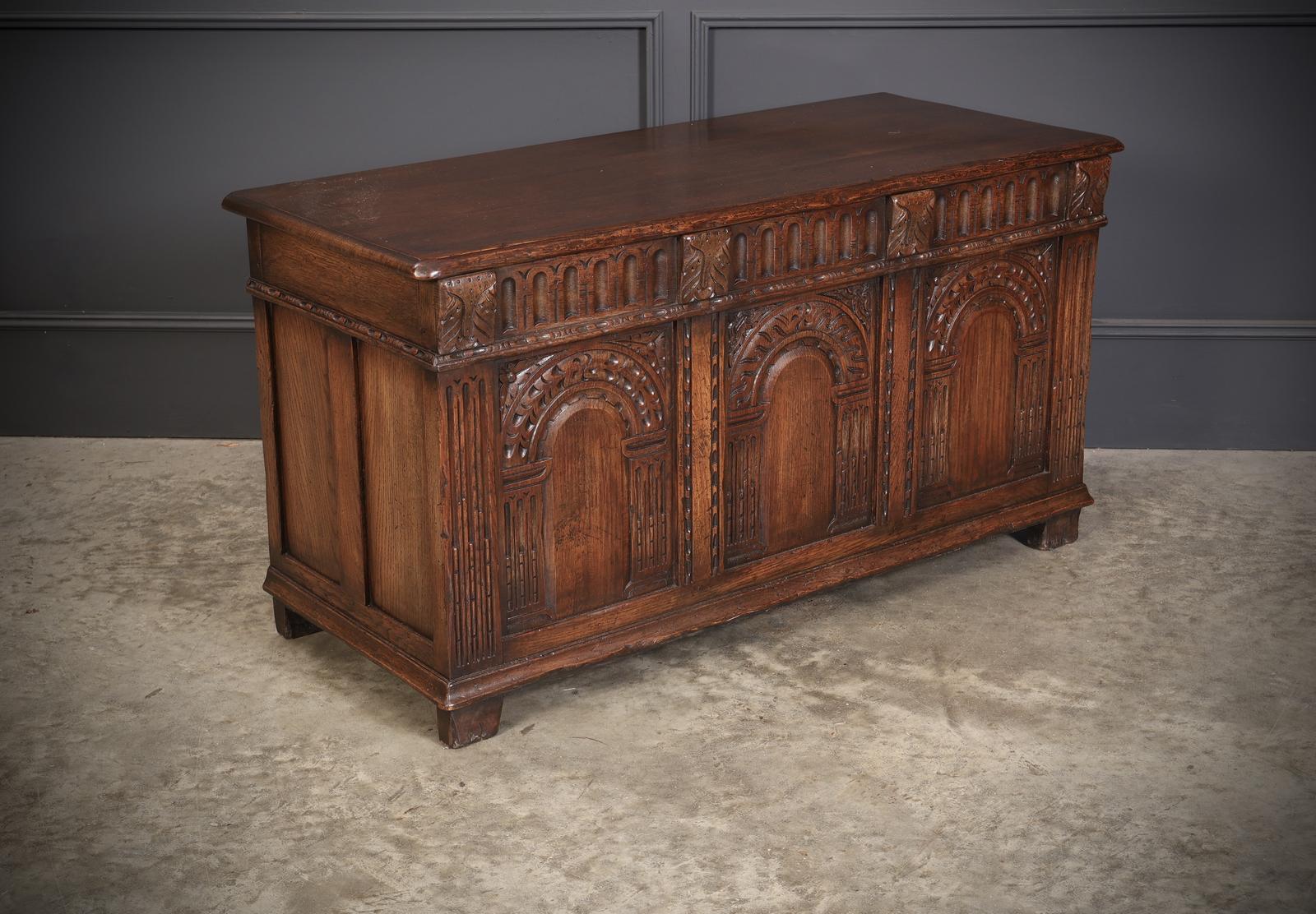 Solid Oak Coffer (1 of 11)
