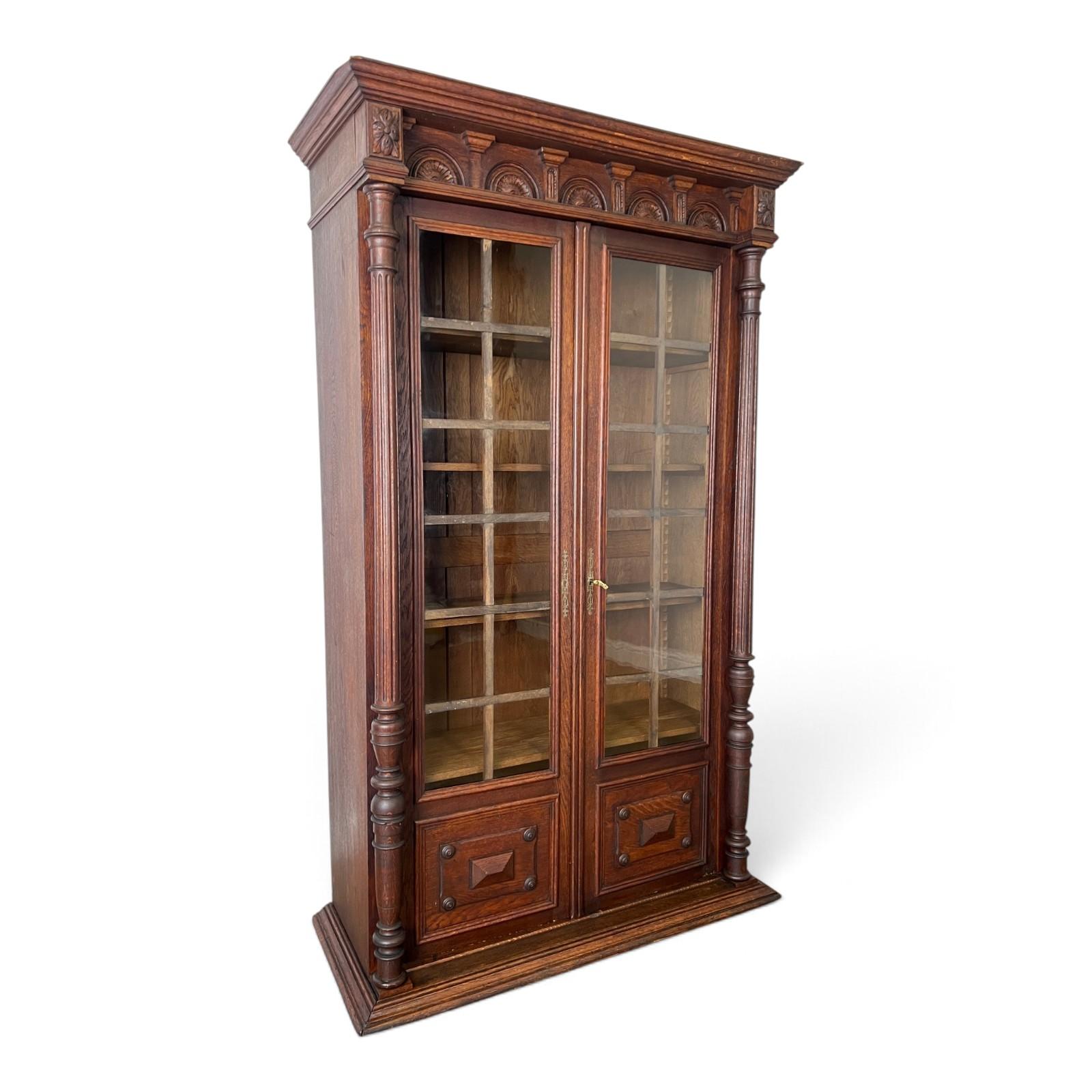 French 1900s Oak Cabinets - main image