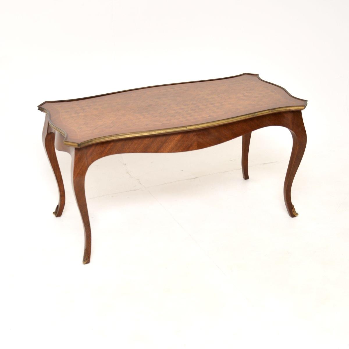 French Inlaid Parquetry Coffee Table (1 of 8) French Inlaid Parquetry Coffee Table (1 of 8)