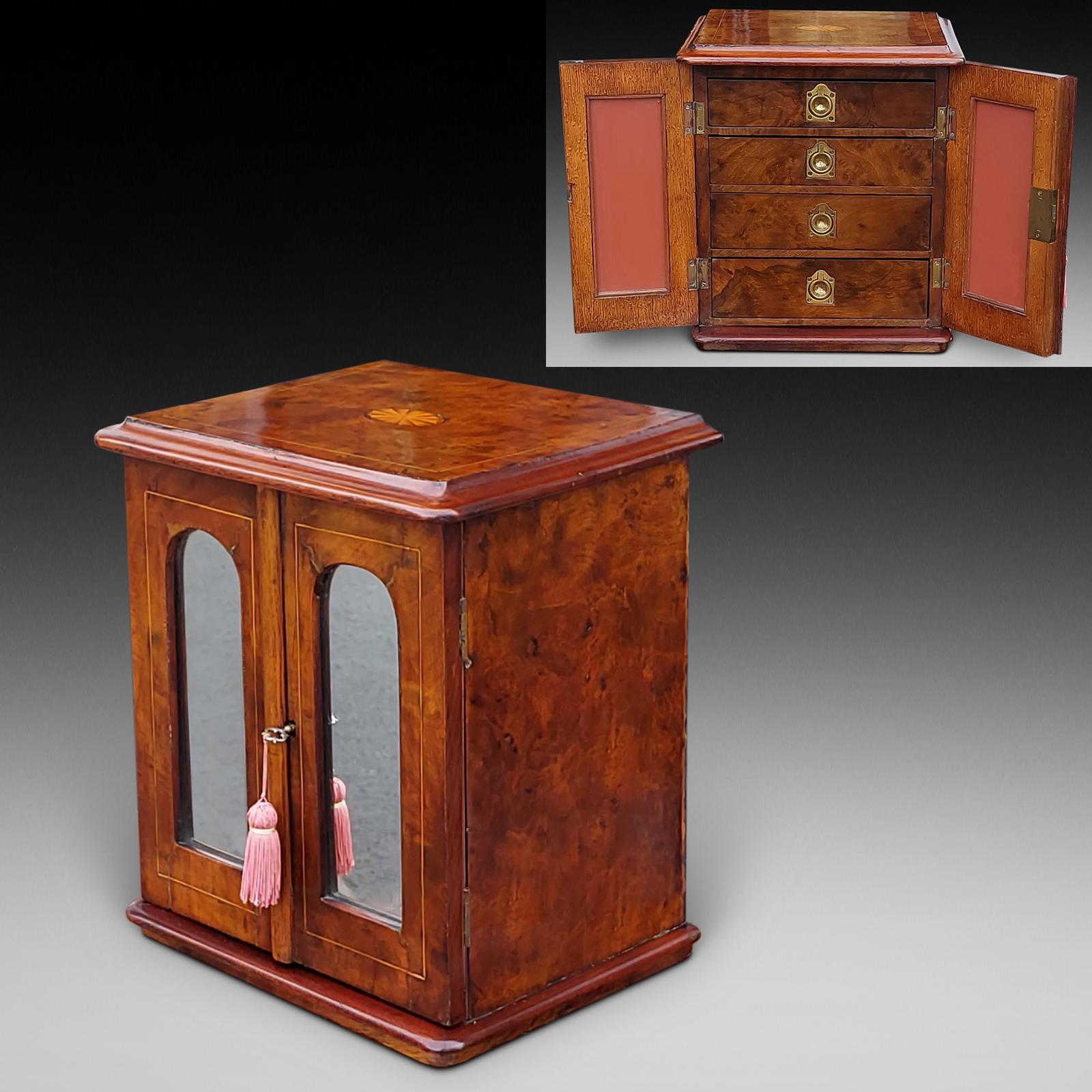 Mid Victorian Burr Walnut Jewellery Box (1 of 9) Mid Victorian Burr Walnut Jewellery Box (1 of 9)