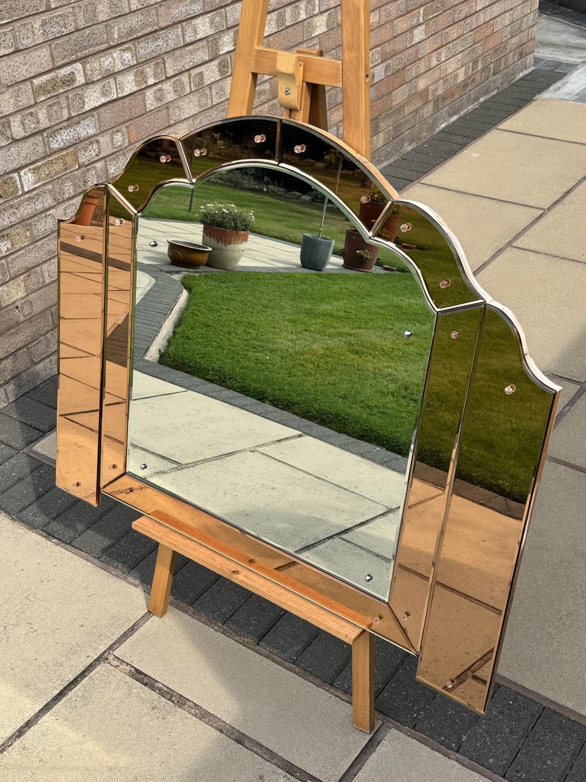 Single Drop Overmantel Mirror (1 of 5)