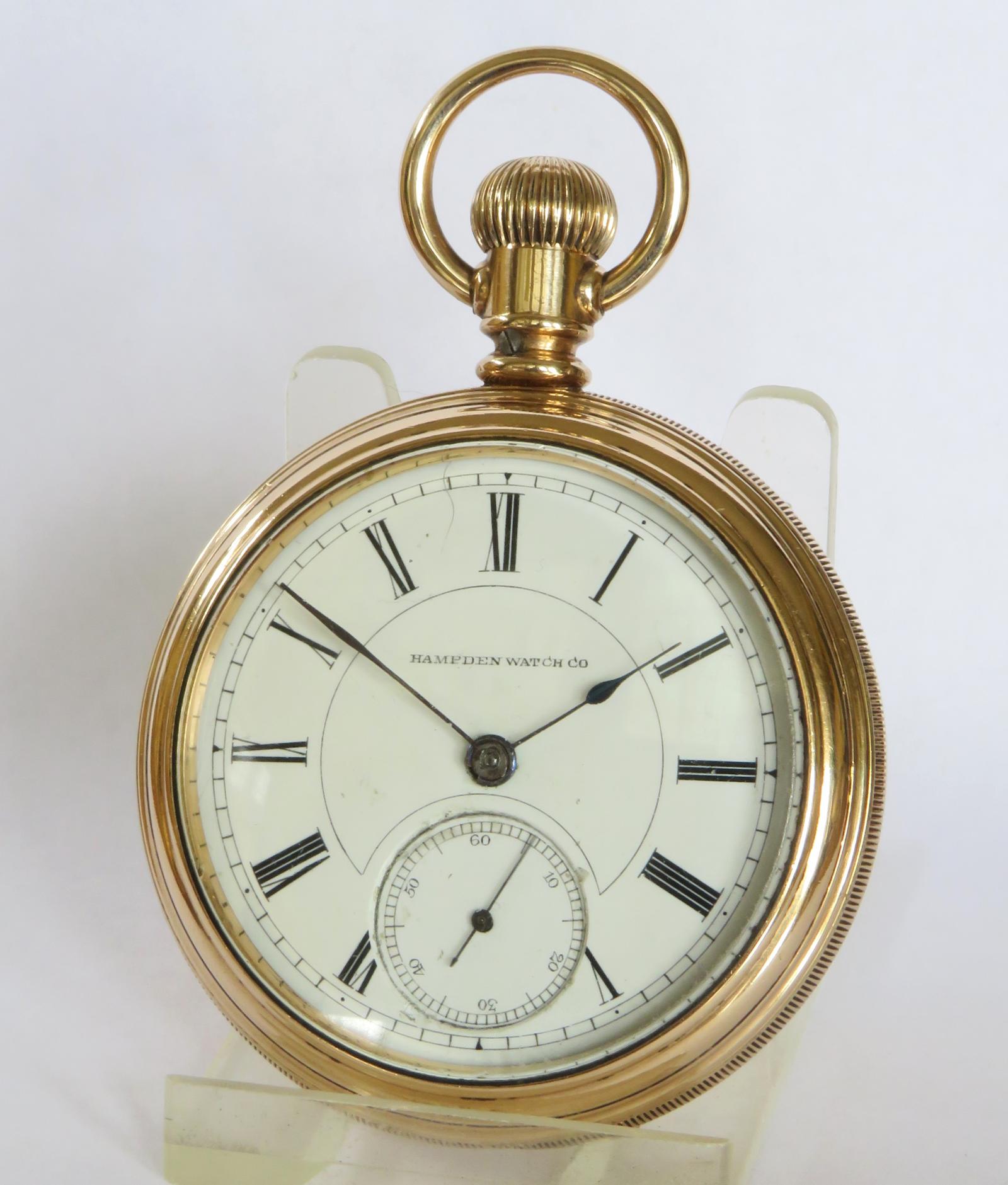 Pocket Watch: Antique Hampden Watch Co Pocket Watch 1885 (1 of 4)