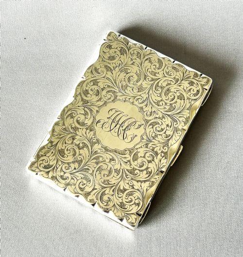 Fabulous Victorian Silver Wallet / Notebook Combo (1 of 7)