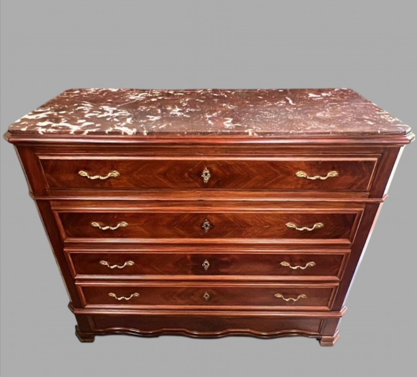 A Very Attractive 19thc French Marble Topped Commode (1 of 15)