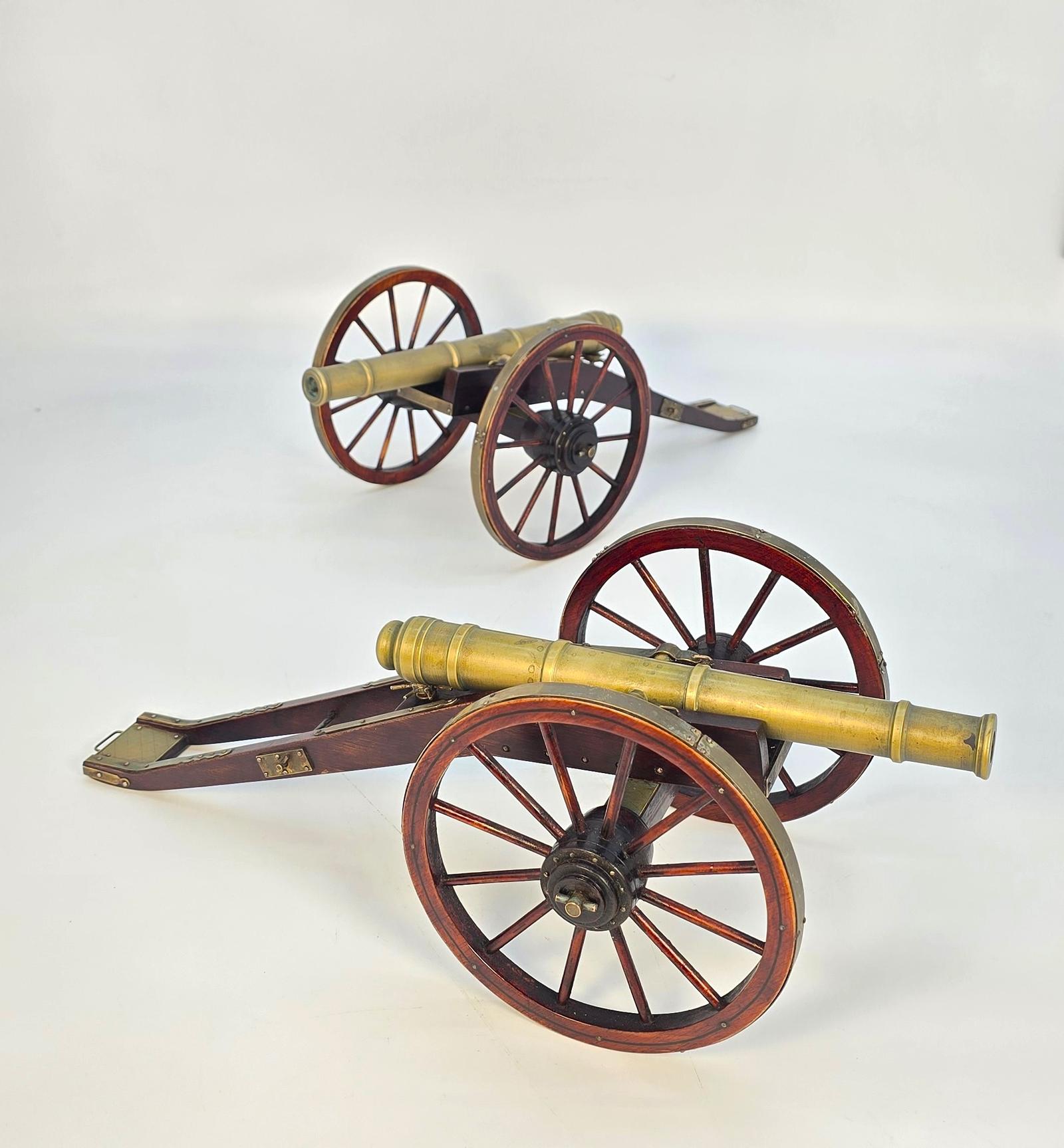 Pair of Model French 18th Century Cannons c.1920 (1 of 30)