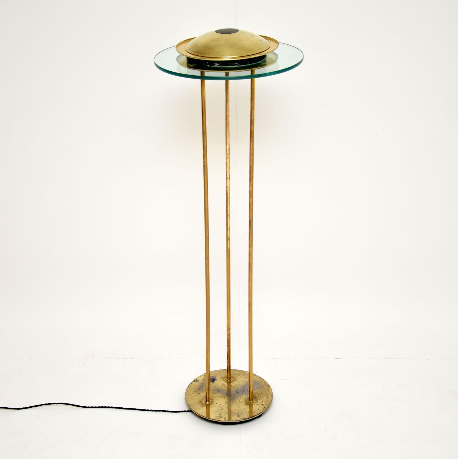 Vintage Brass & Glass Floor Lamp by Robert Sonneman (1 of 7) Vintage Brass & Glass Floor Lamp by Robert Sonneman (1 of 7)