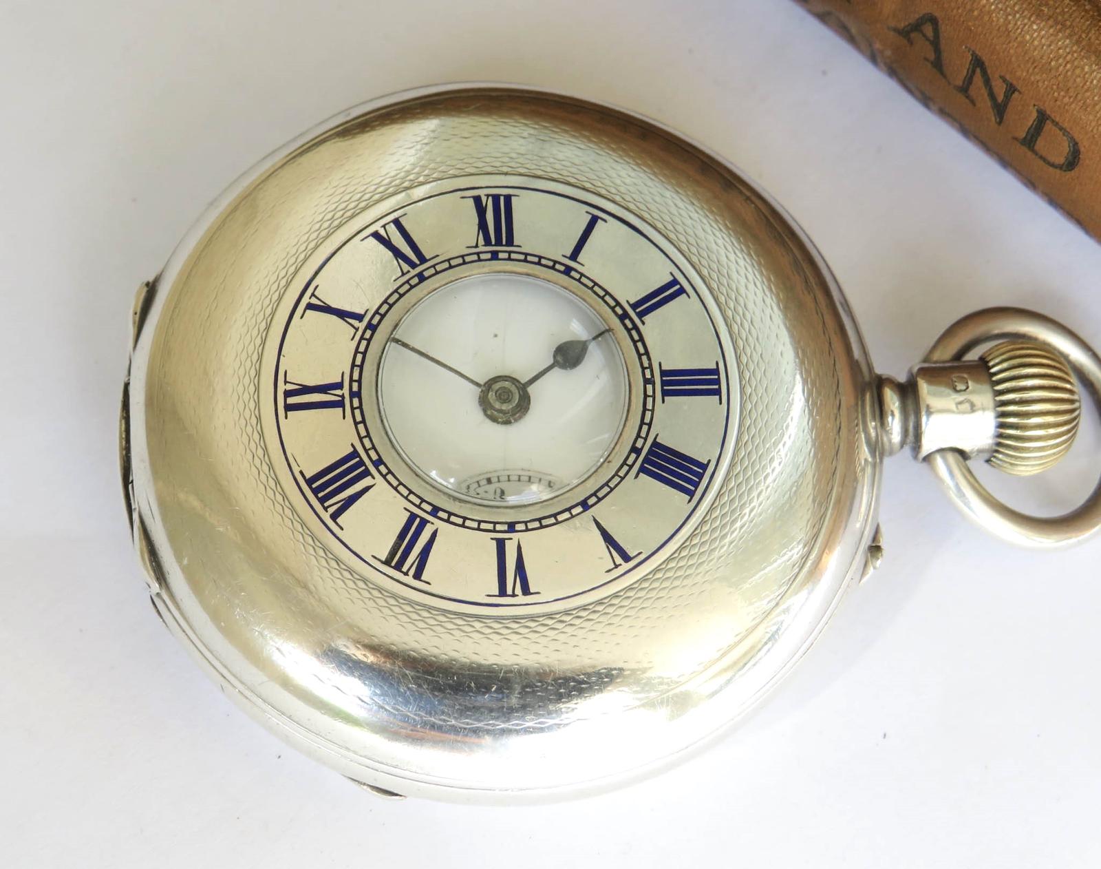 Pocket Watch : Antique English Silver Half Hunter Pocket Watch (1 of 5) Pocket Watch : Antique English Silver Half Hunter Pocket Watch (1 of 5)