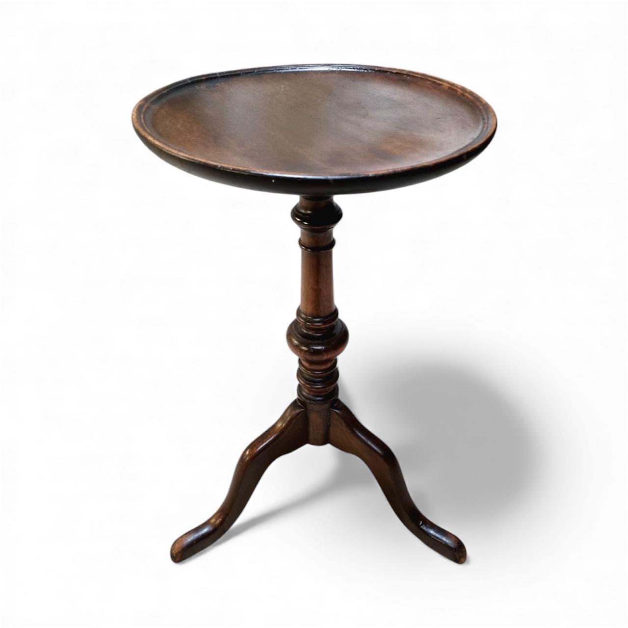 Antique Edwardian Wine Table / 1910s / Solid Wood / Lovely Patina (1 of 8)