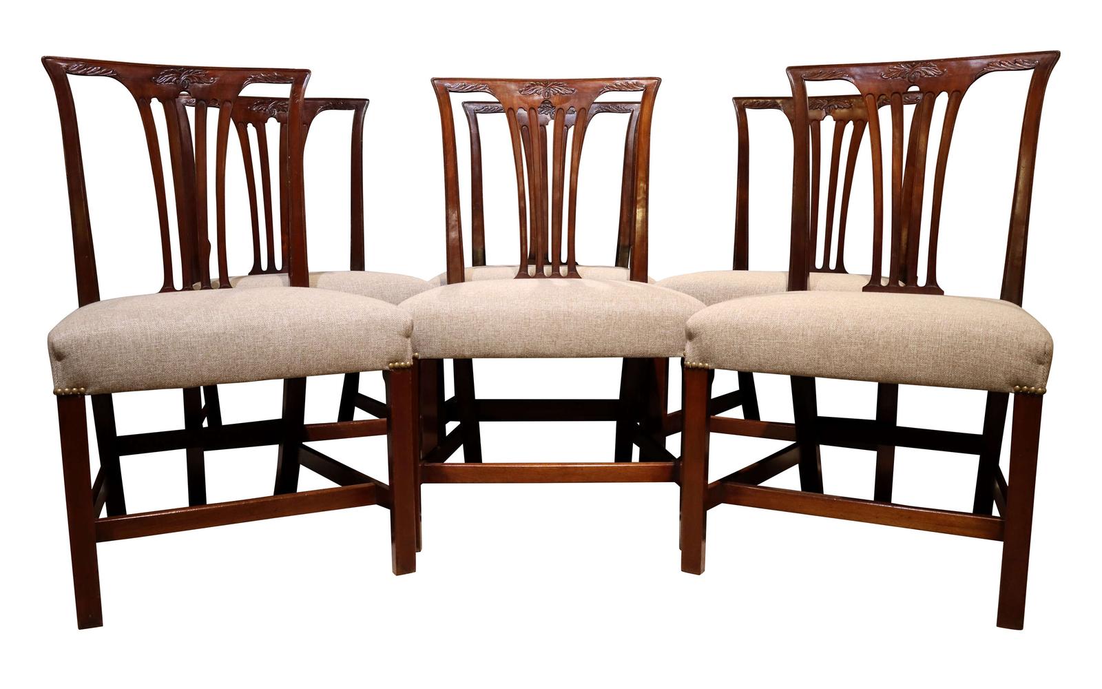 Set of Six Georgian Mahogany Dining Chairs (1 of 8) Set of Six Georgian Mahogany Dining Chairs (1 of 8)