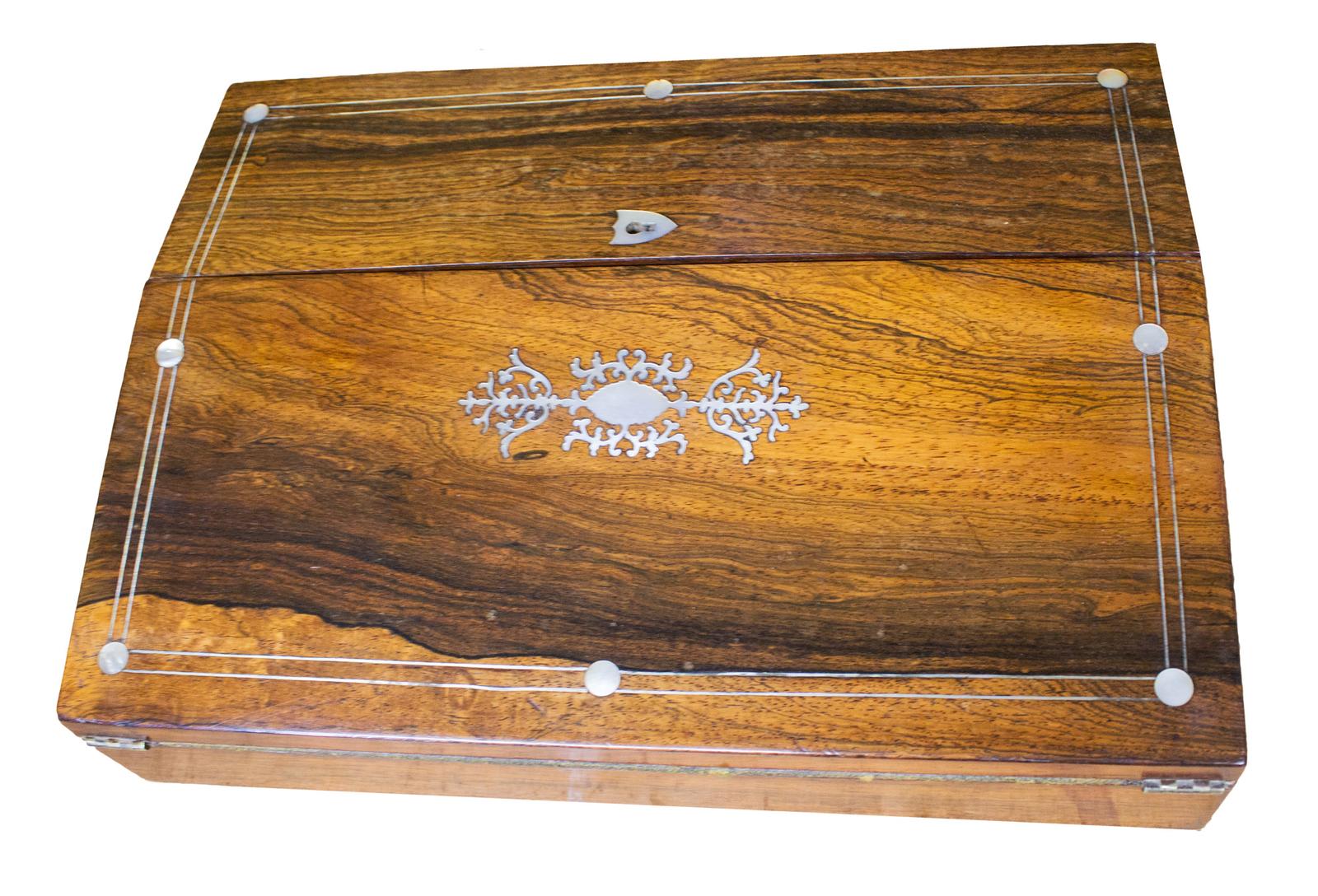 Antique Rosewood Writing Slope / Ladies Writing Case (1 of 9) Antique Rosewood Writing Slope / Ladies Writing Case (1 of 9)