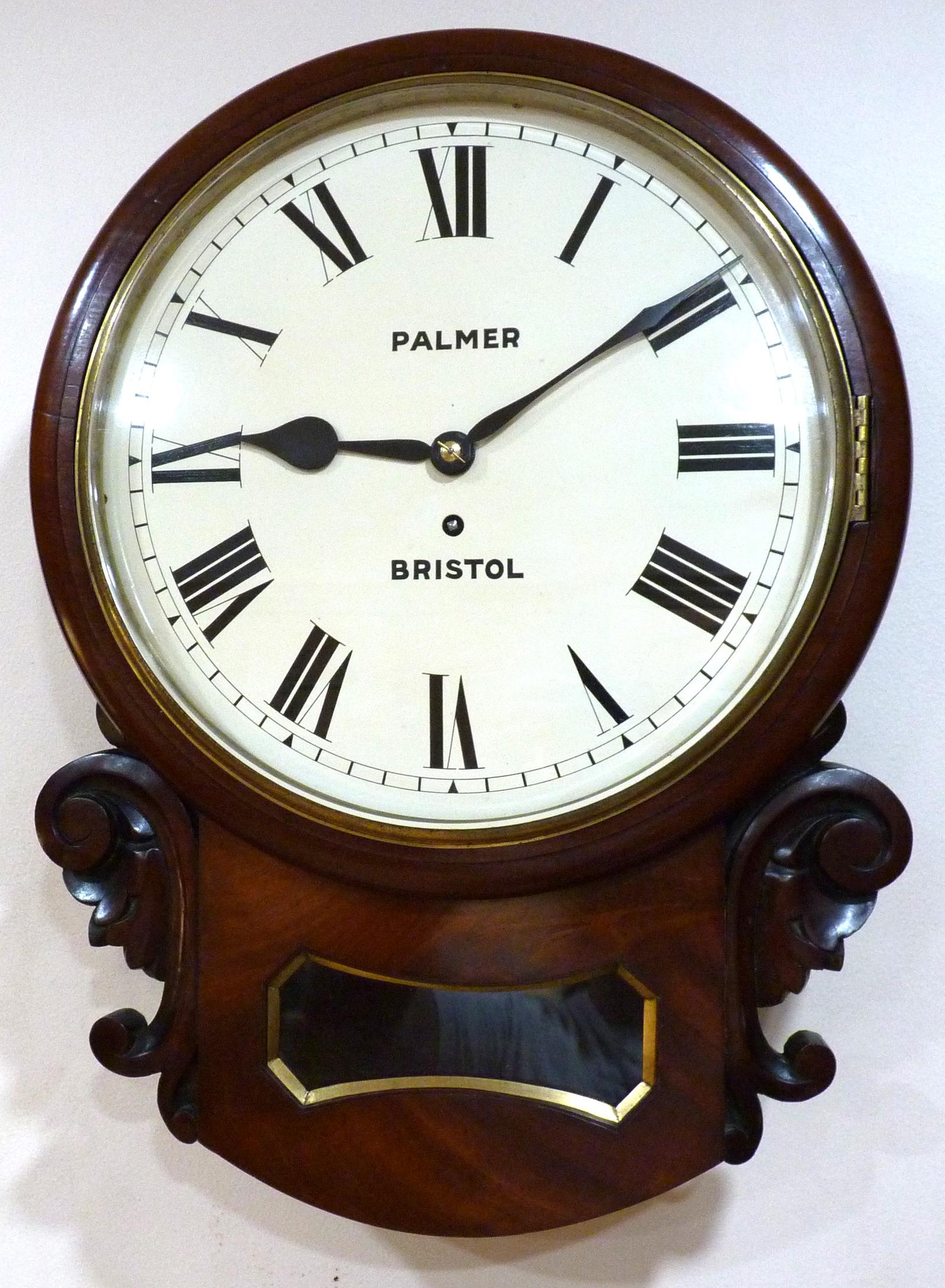 English Fusee Drop Dial by William Palmer of Bristol 1863 (1 of 6) English Fusee Drop Dial by William Palmer of Bristol 1863 (1 of 6)