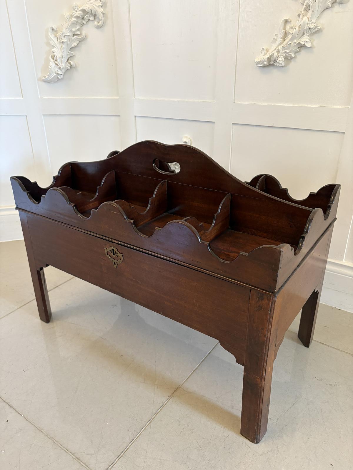 Unusual Antique George III Quality Mahogany Free Standing Coaster / Bottle Stand (1 of 11) Unusual Antique George III Quality Mahogany Free Standing Coaster / Bottle Stand (1 of 11)