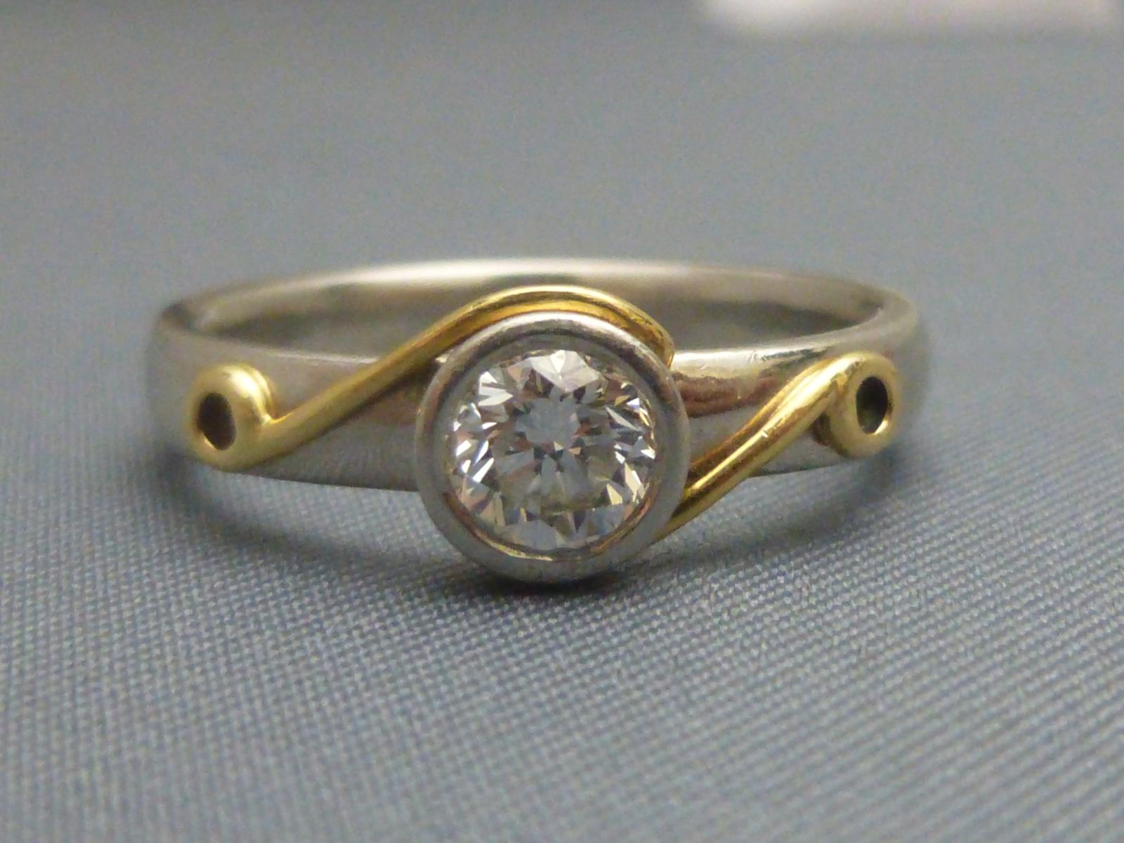 Platinum & Diamond Solitaire Ring (1 of 5)