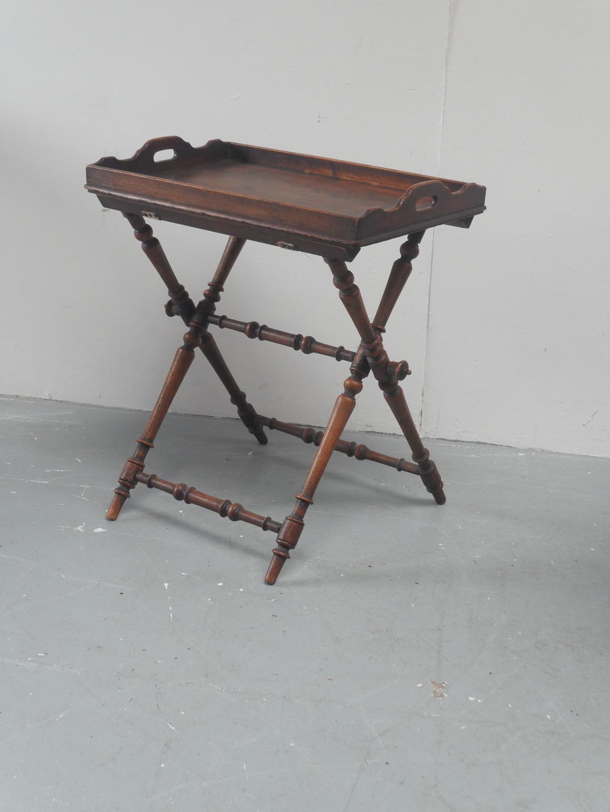 Oak Butlers Tray & Stand (1 of 10) Oak Butlers Tray & Stand (1 of 10)