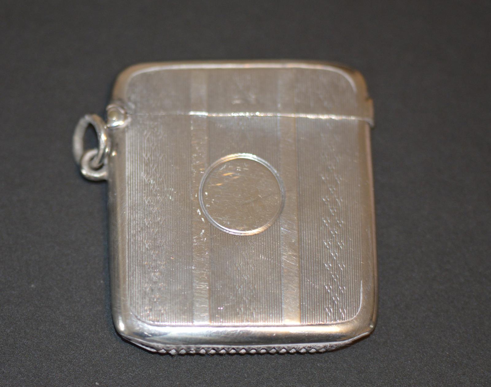 1912 Silver Vesta Case by William Neale & Sons Ltd of Birmingham (1 of 6)