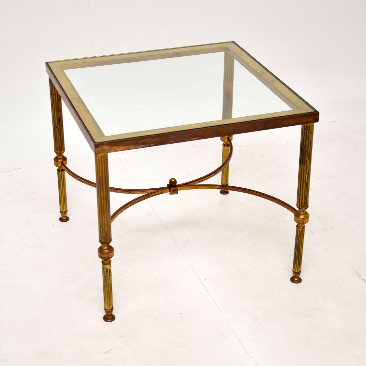 1960's Vintage Brass & Glass Side / Coffee Table (1 of 7) 1960's Vintage Brass & Glass Side / Coffee Table (1 of 7)