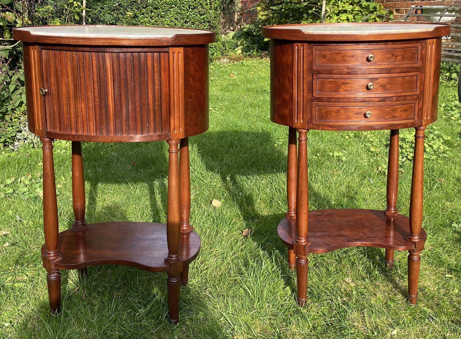 Pair of Plum Pudding Mahogany Bedside Tables (1 of 7) Pair of Plum Pudding Mahogany Bedside Tables (1 of 7)