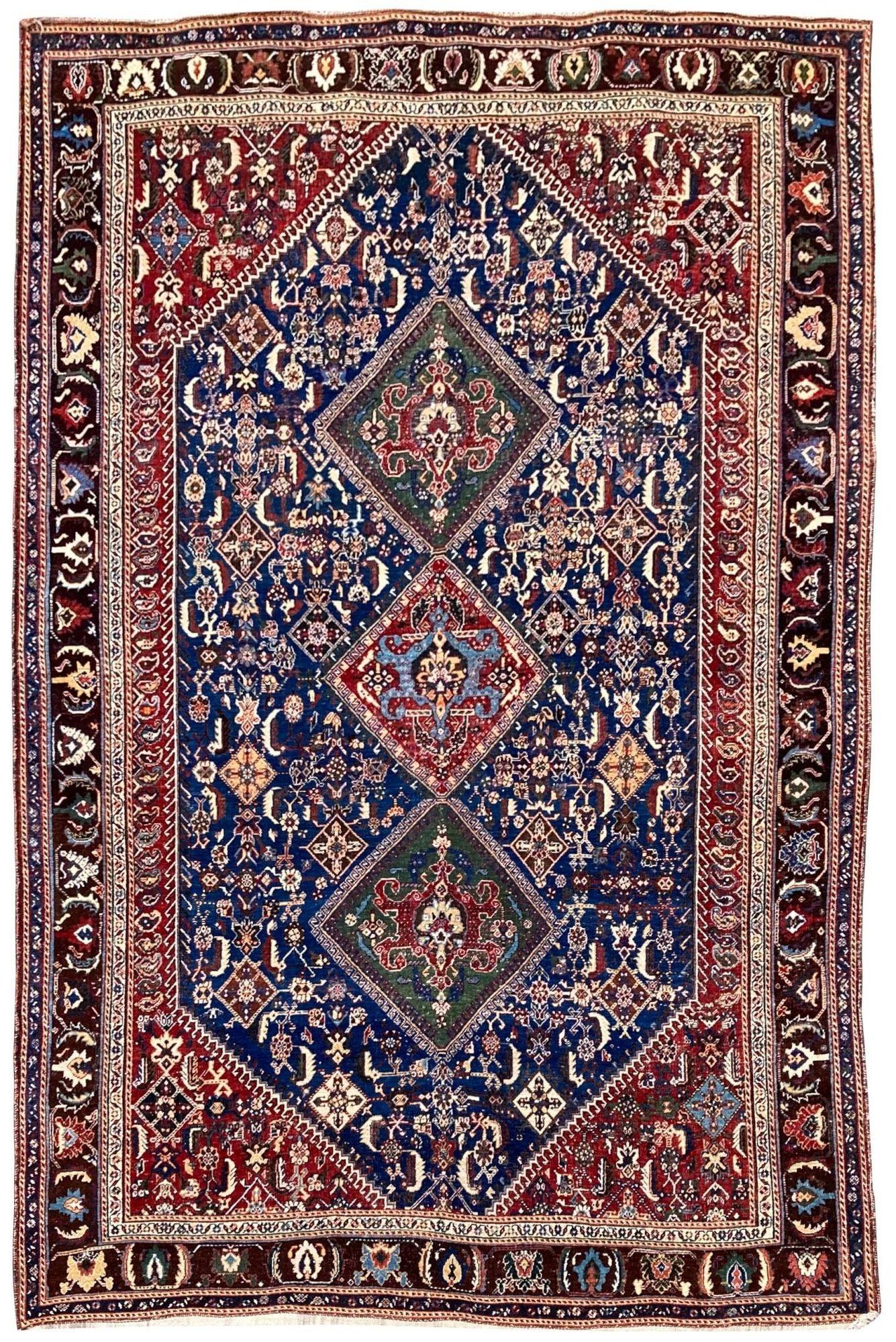 Antique Qashqai Rug (2.62m x 1.57m) (1 of 19)