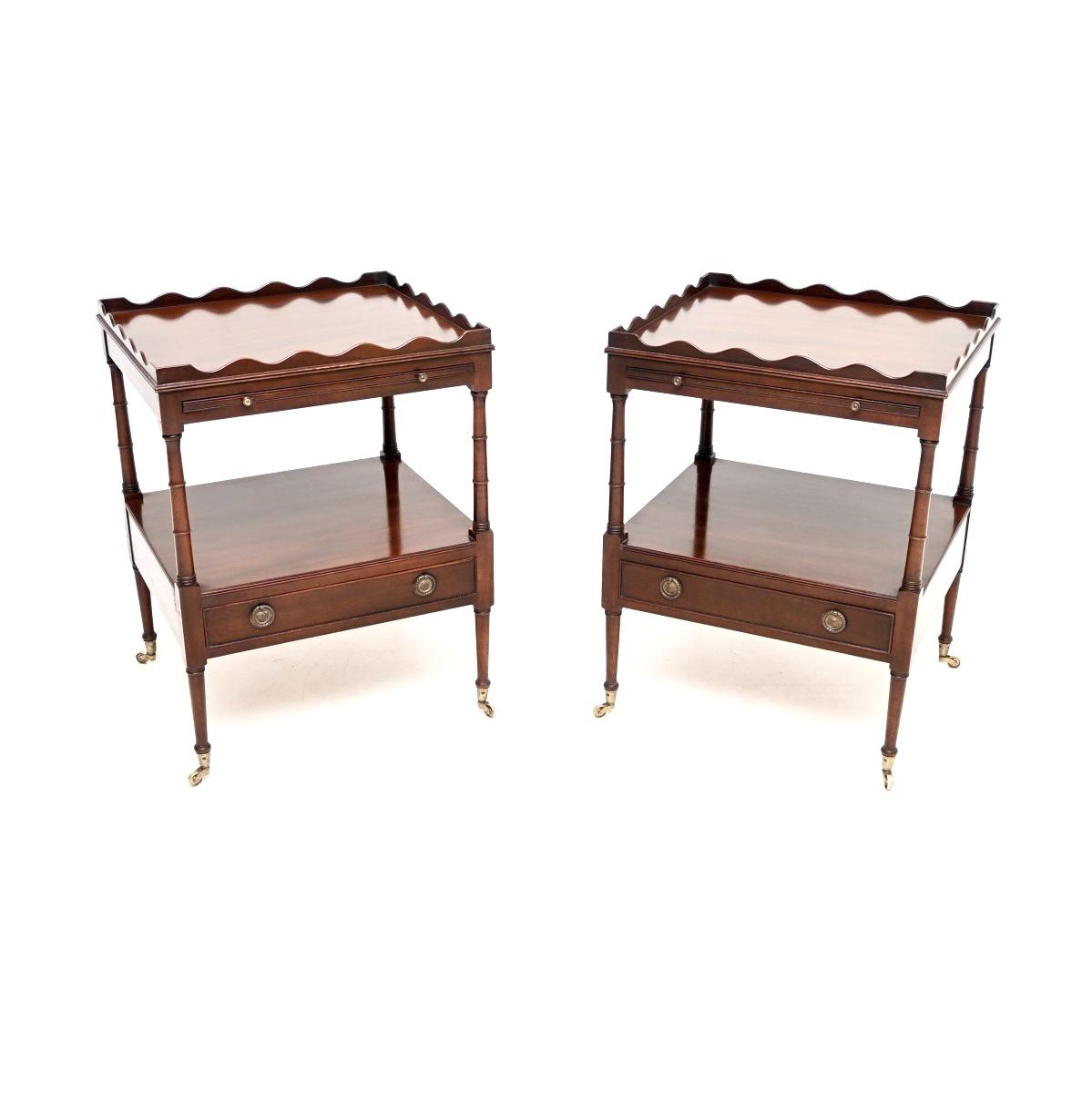 Pair of Georgian Style Mahogany Side Tables (1 of 14) Pair of Georgian Style Mahogany Side Tables (1 of 14)