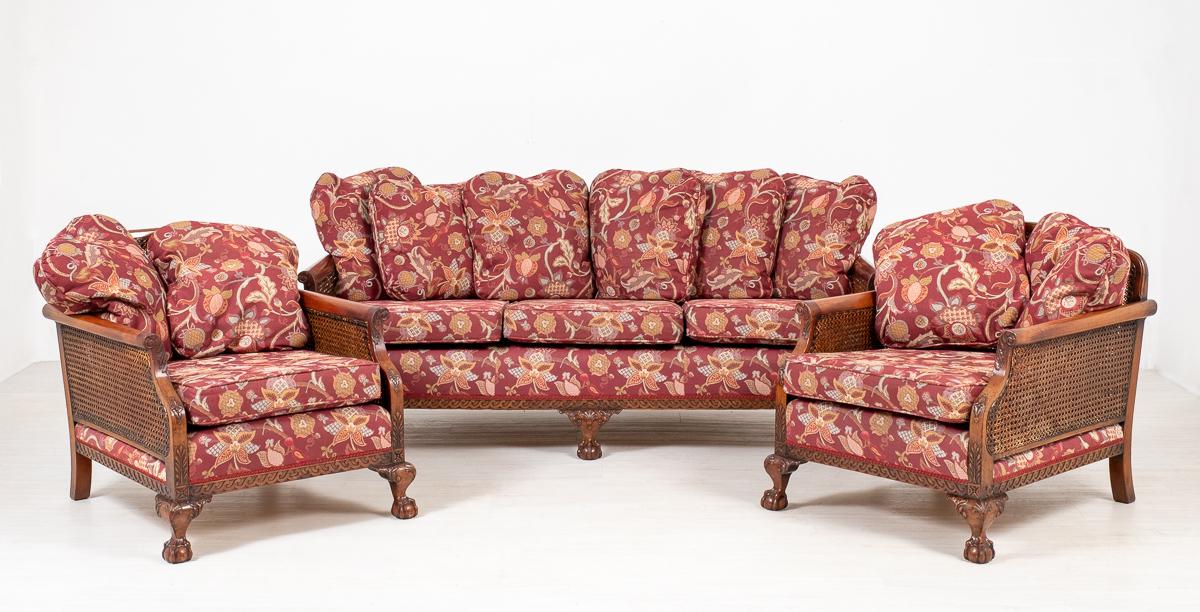 Good Quality Mahogany Bergere Suite (1 of 14)