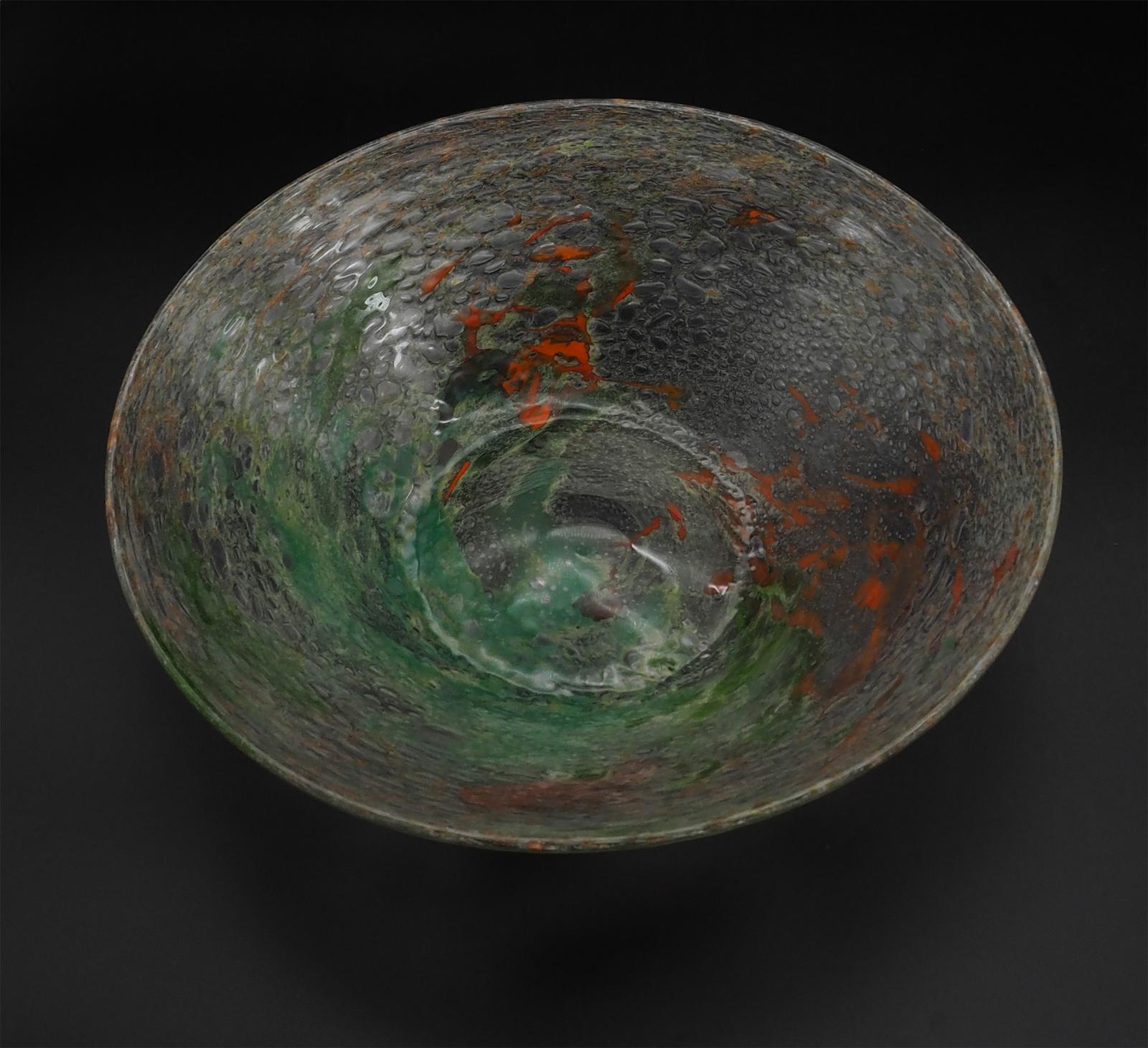 Superb Early Scottish Monart Glass Bowl (1 of 7)