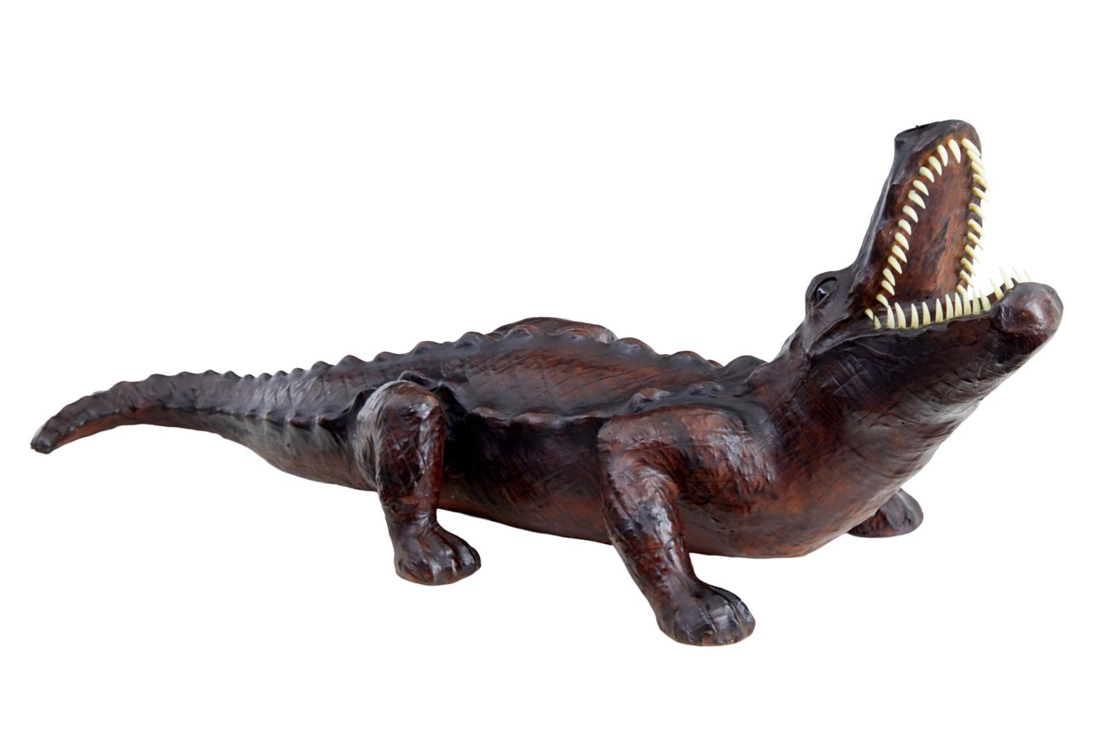 20th Century Decorative Leather Model of A Crocodile (1 of 9)