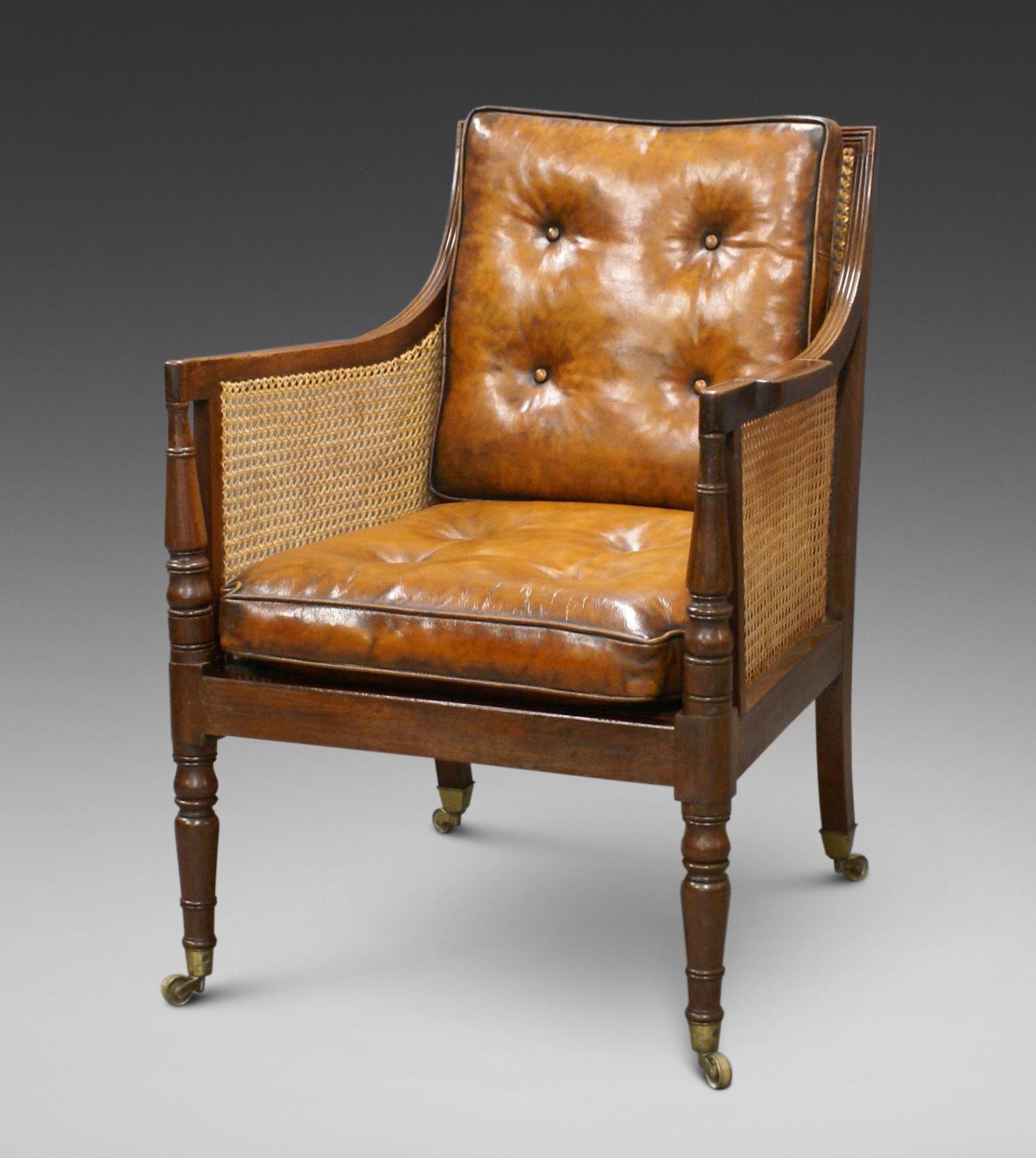 Georgian Mahogany Bergere Chair (1 of 7) Georgian Mahogany Bergere Chair (1 of 7)