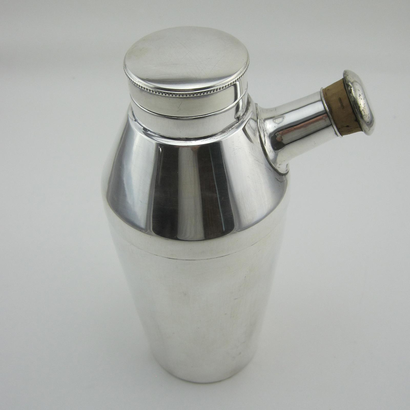 Art Deco Style Silver Plated Elkington Cocktail Shaker (1 of 4)