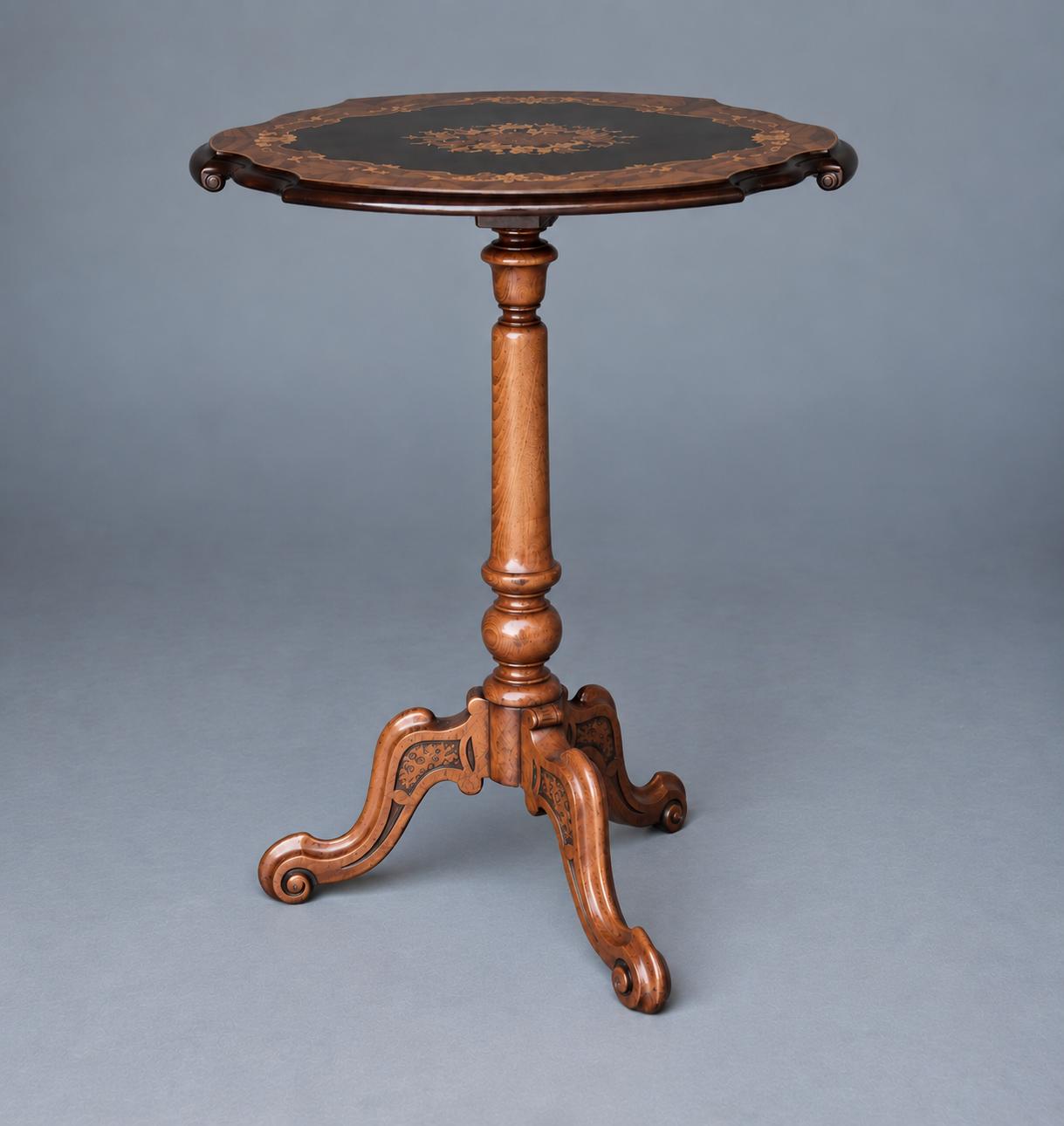 Victorian Marquetry Wine / Occasional Table (1 of 4) Victorian Marquetry Wine / Occasional Table (1 of 4)